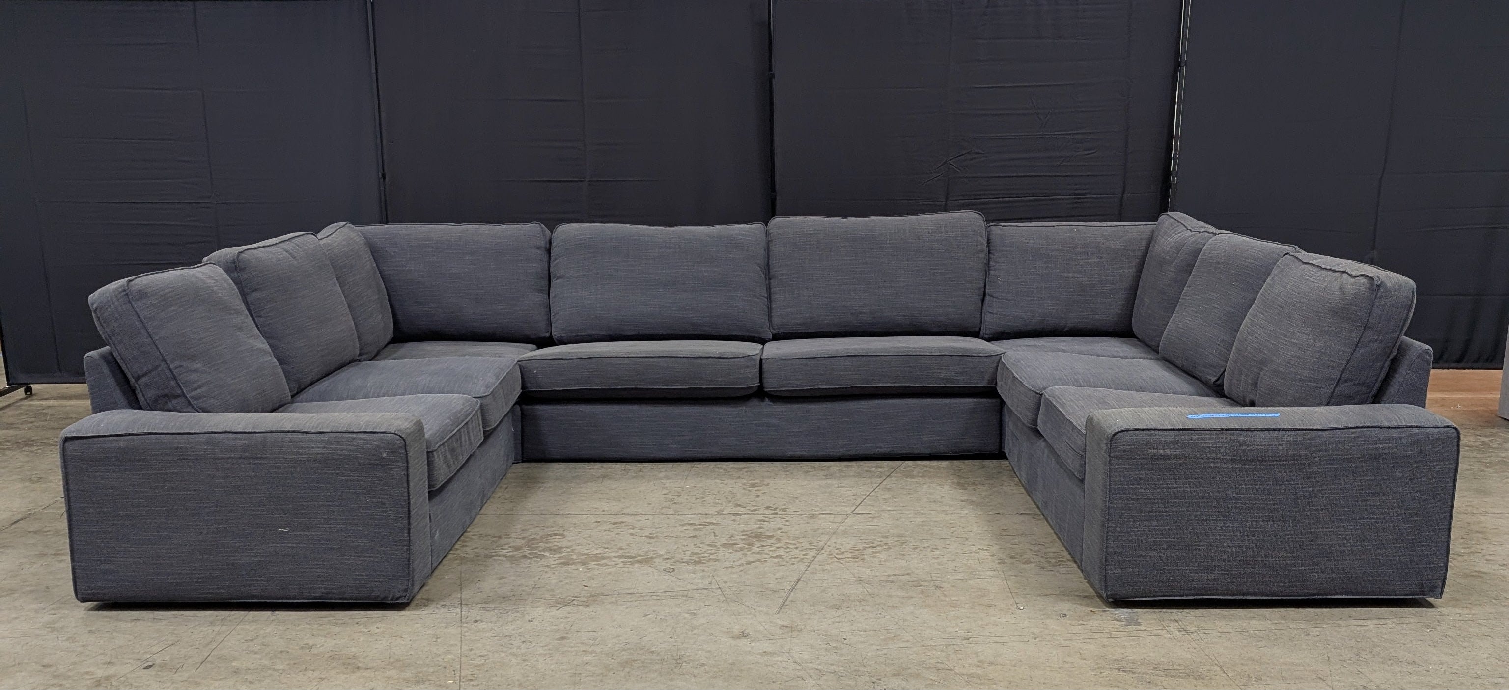 IKEA KIVIK Sectional Sofa, 6-seat, Gunnared medium gray (Retail: $2600+)