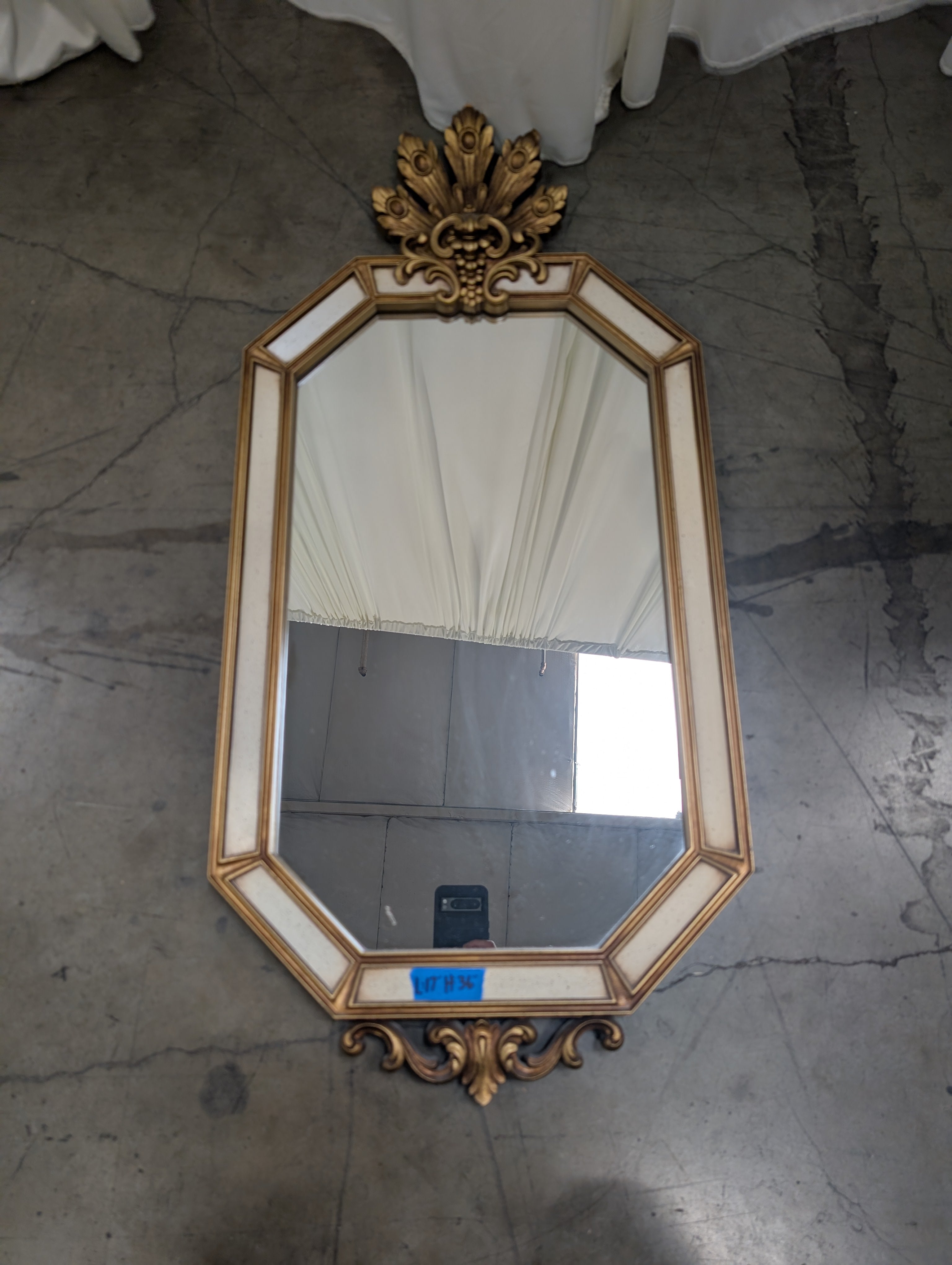 Vintage Ornate Gold Mirror