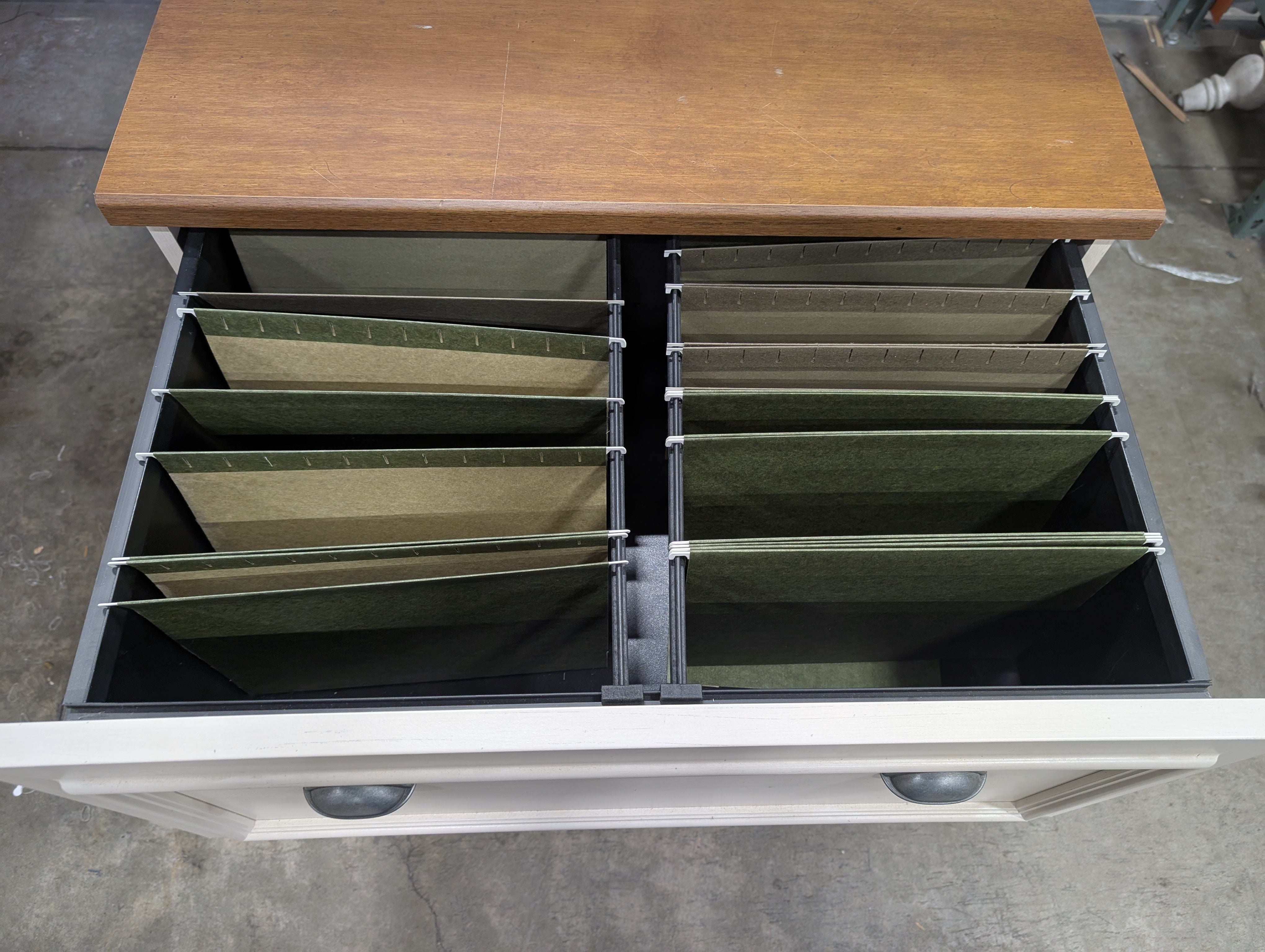 Bush Furniture Two-Drawer Filing Cabinet with Contrasting Top