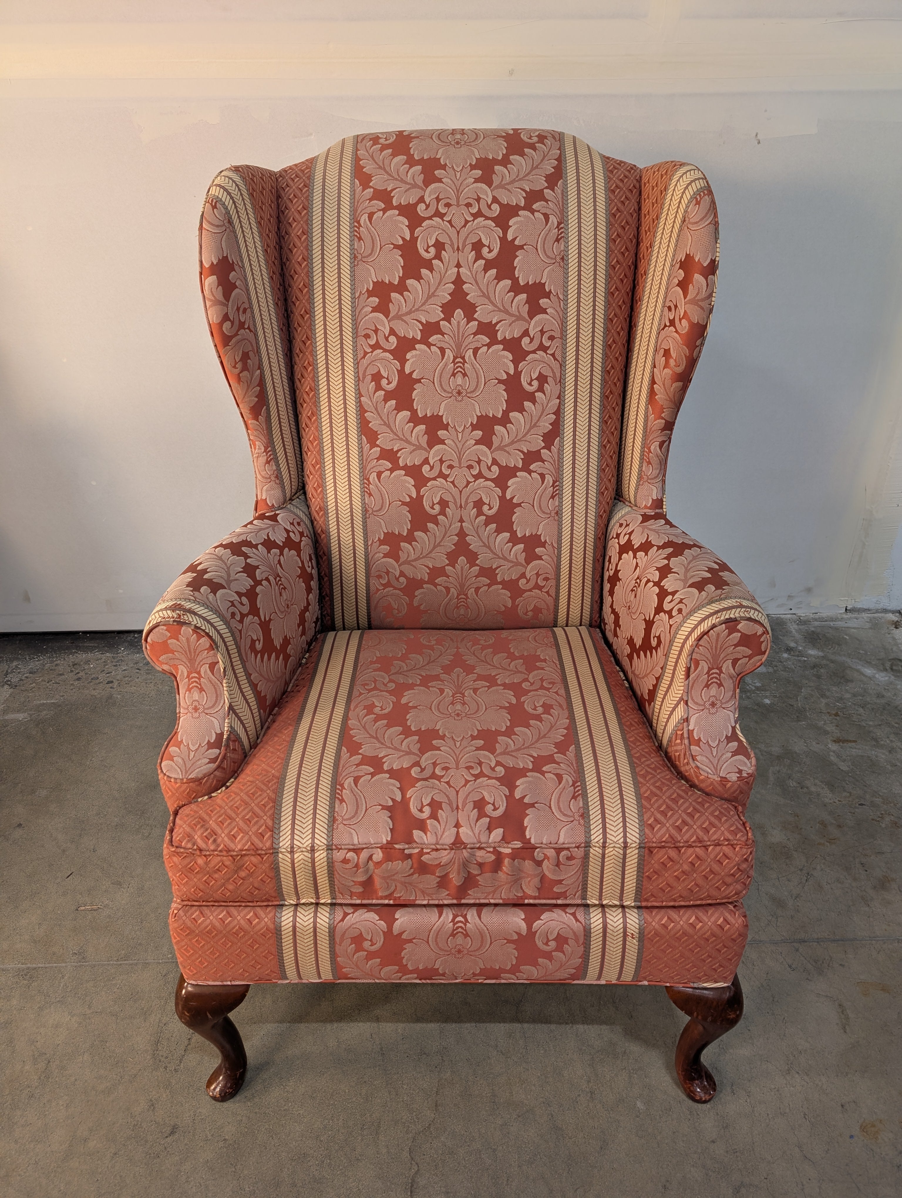 Red Wingback Thomasville Armchair