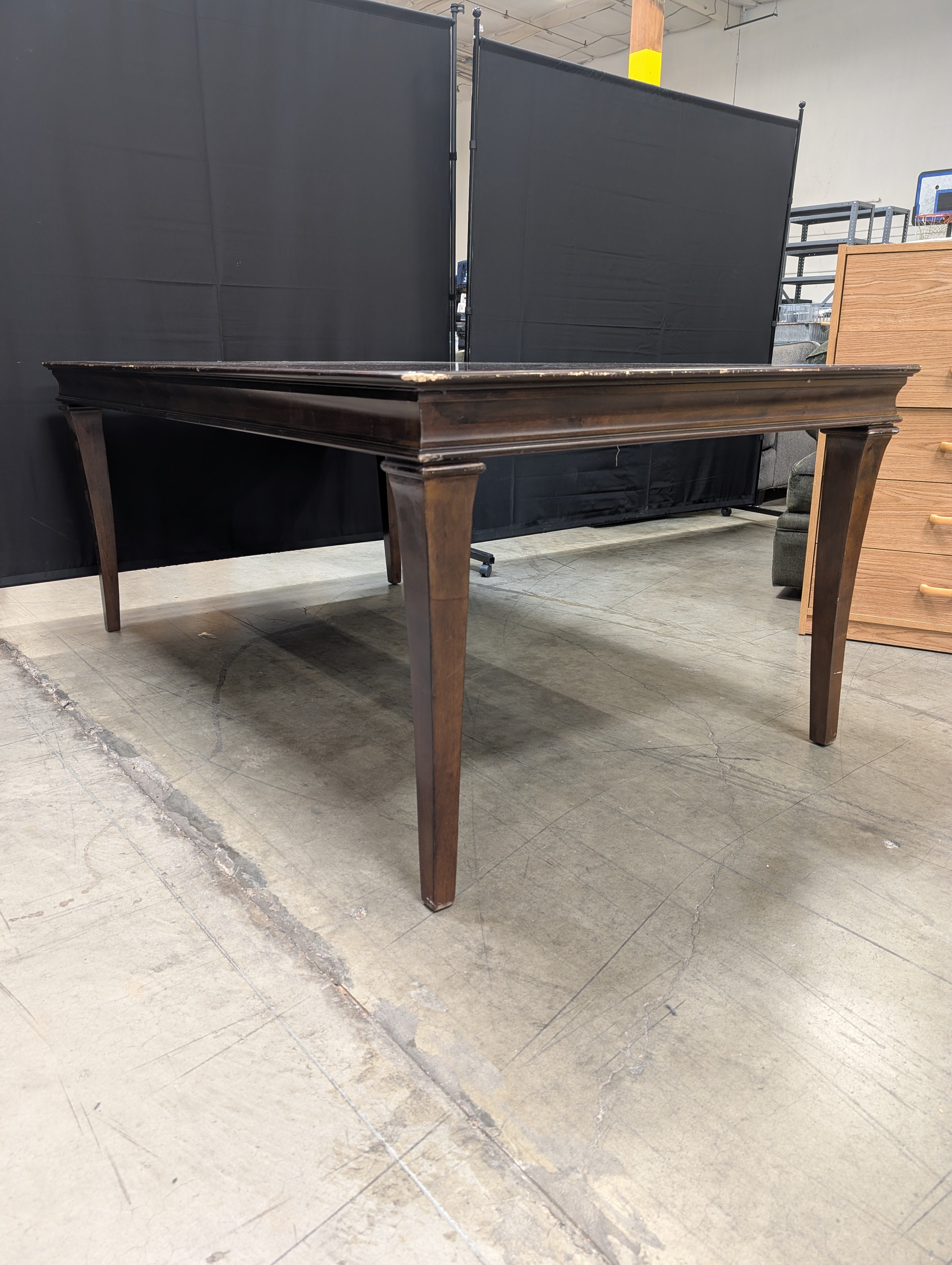 Traditional Dark Wood Dining Table