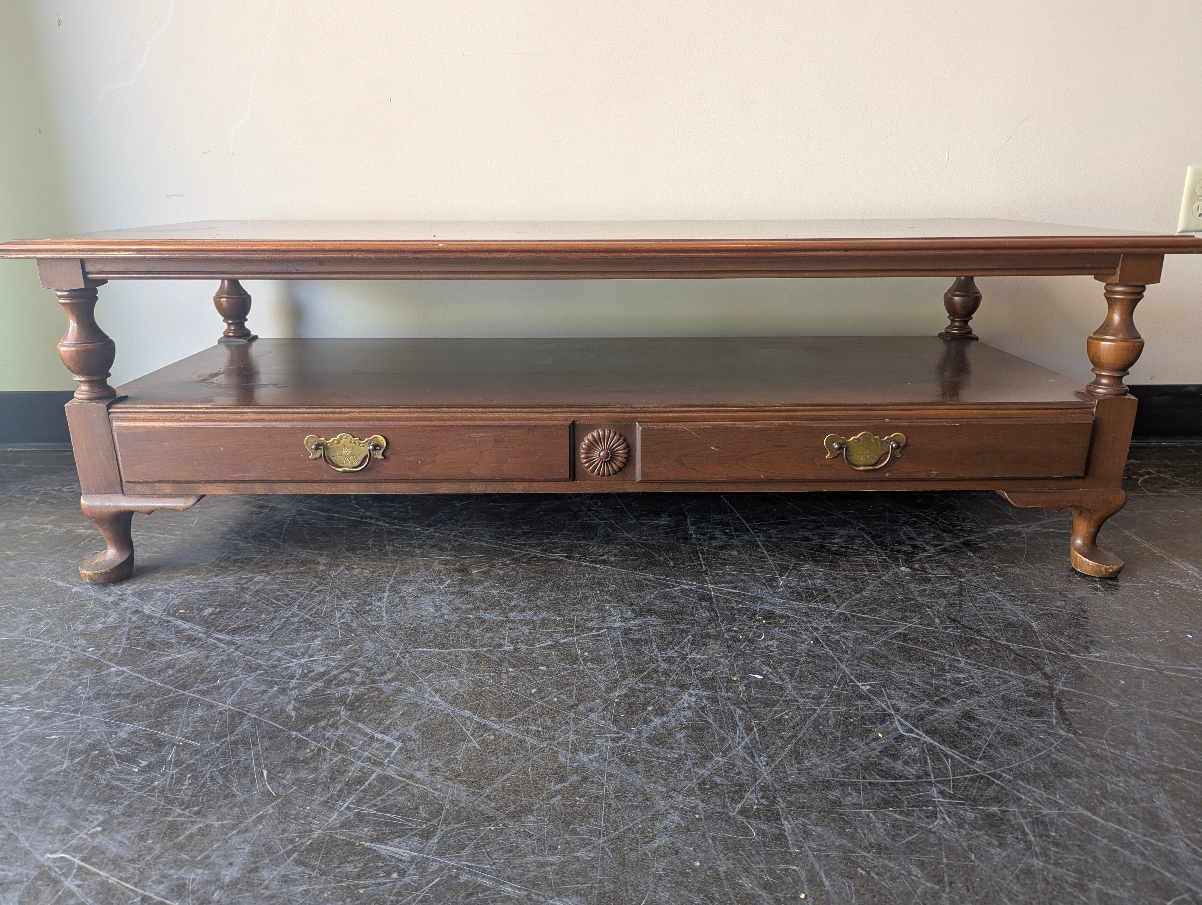Pennsylvania House Traditional Dark Wood Coffee Table