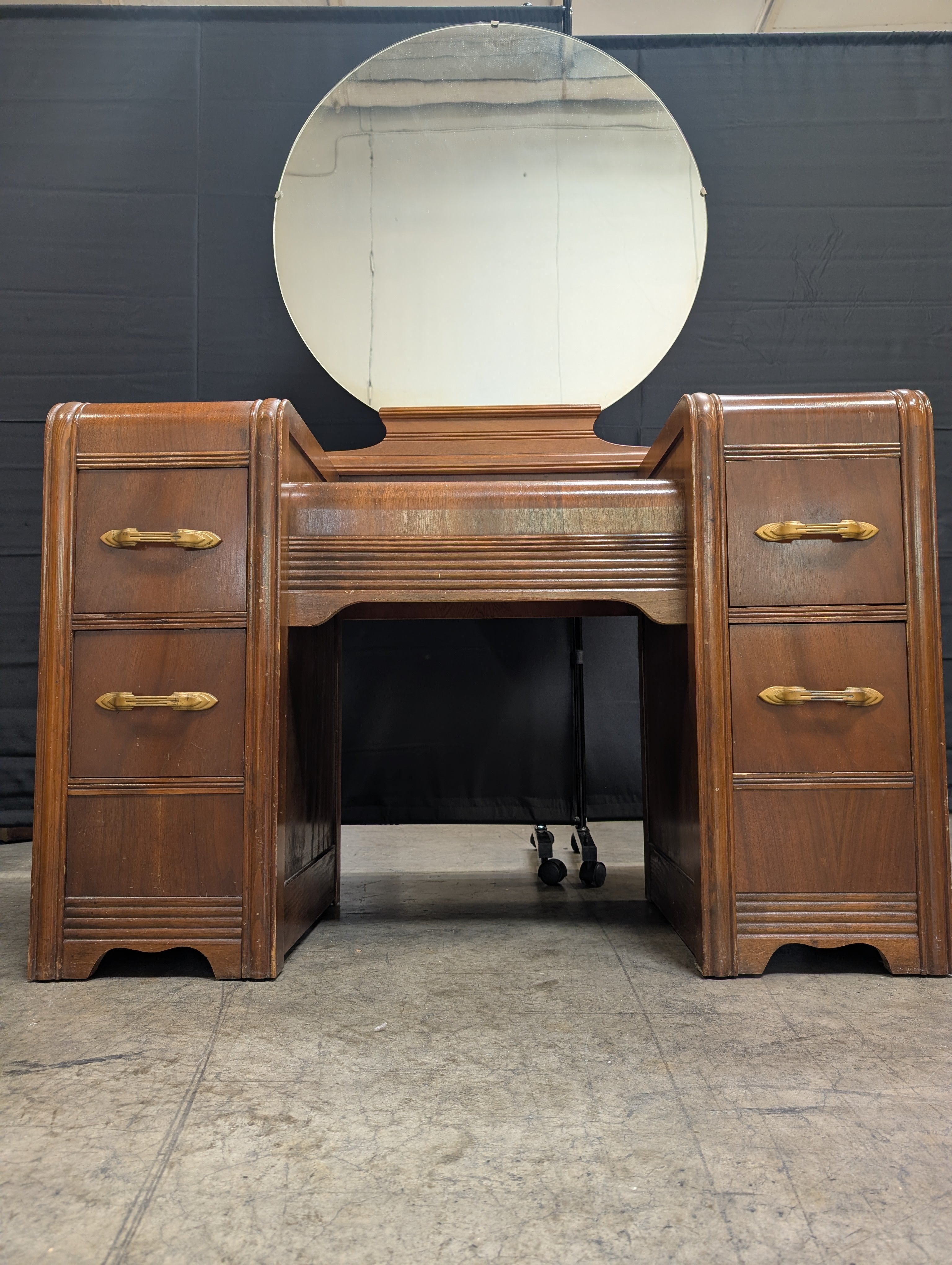 Vintage Art Deco Waterfall Vanity