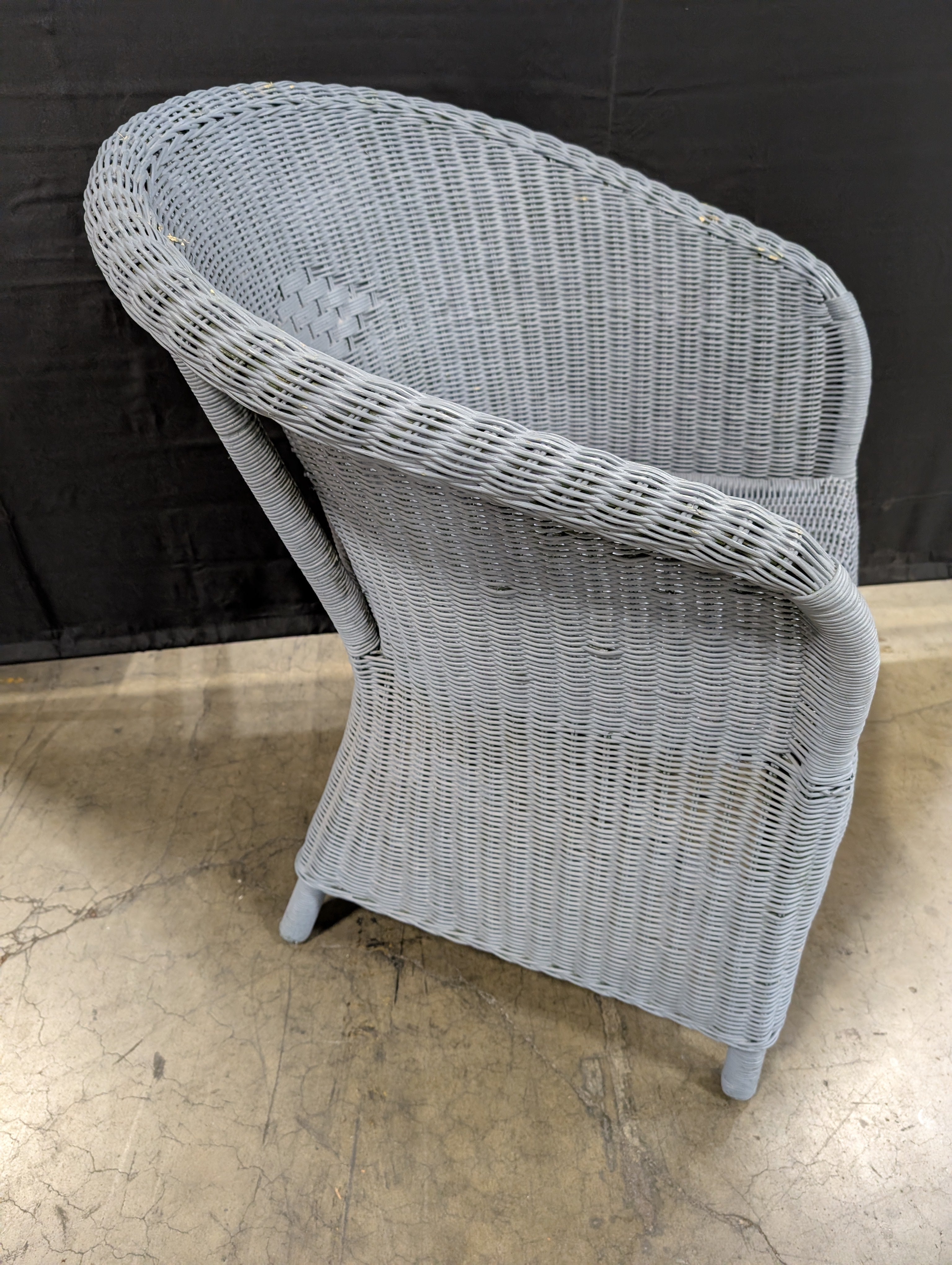 Grey Woven Composite Outdoor Patio Chair