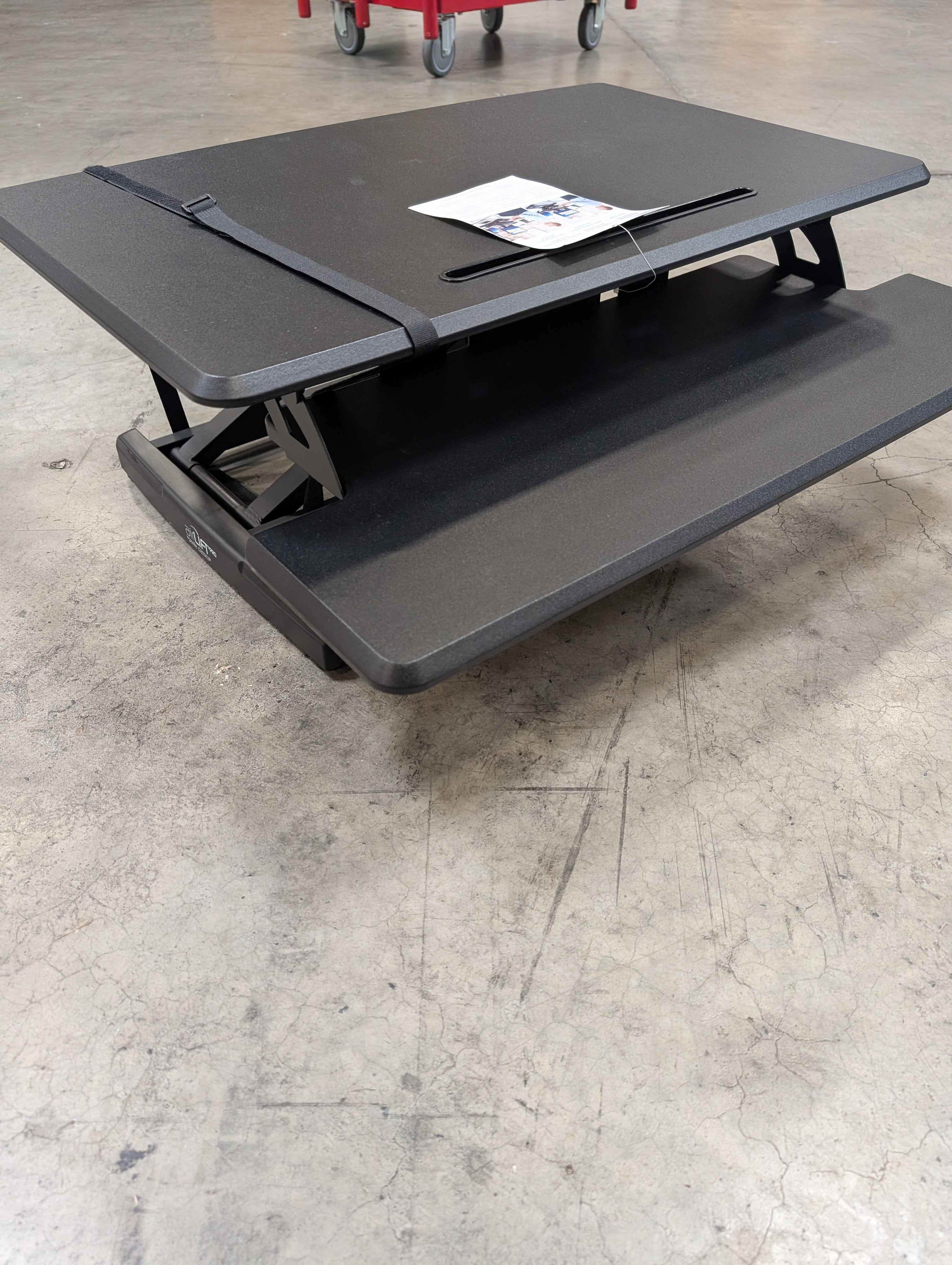 Adjustable Black Sit-Stand Airlift Pro workstation