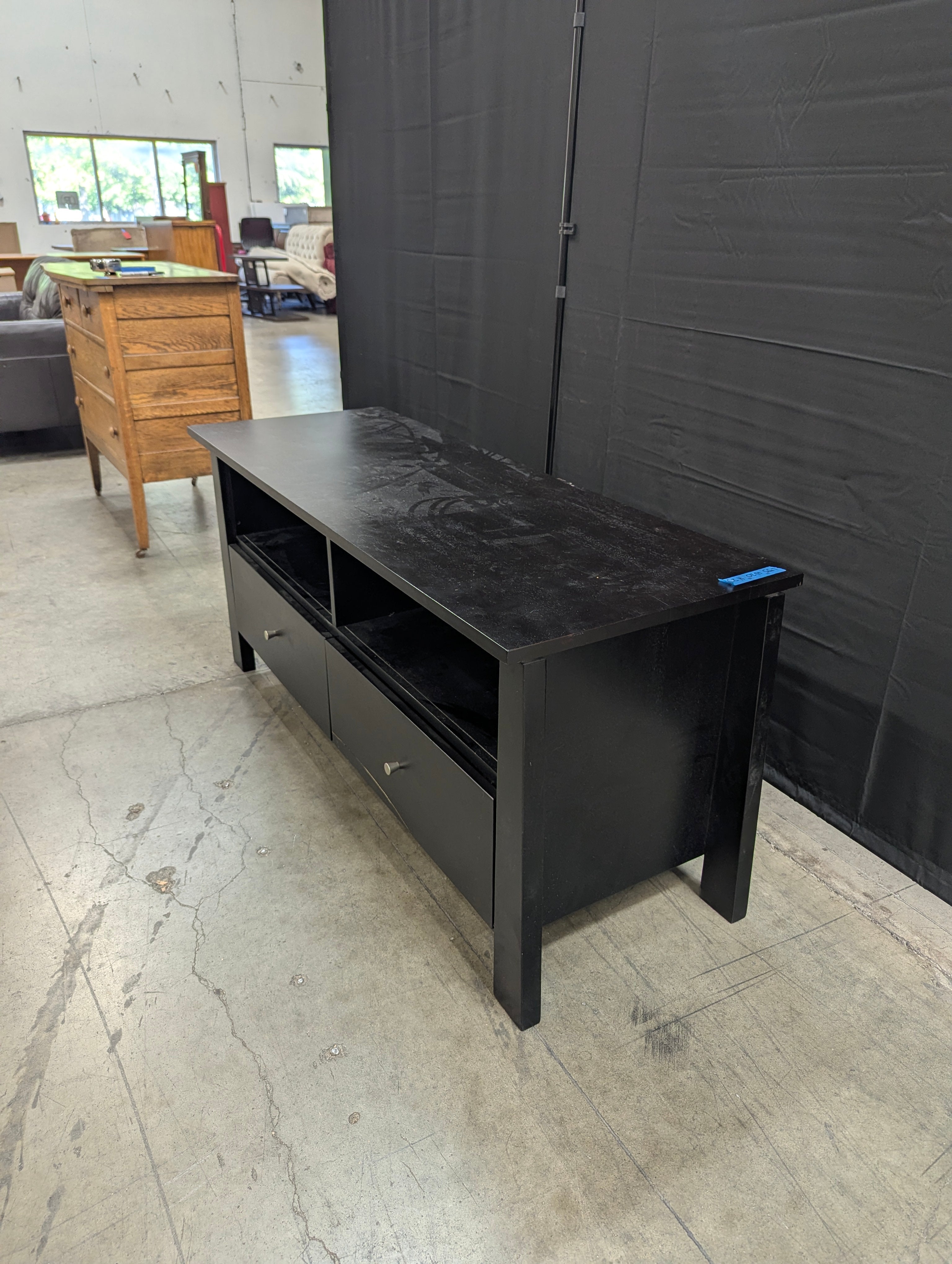 Dark Espresso Finish Media Console with Storage Drawers
