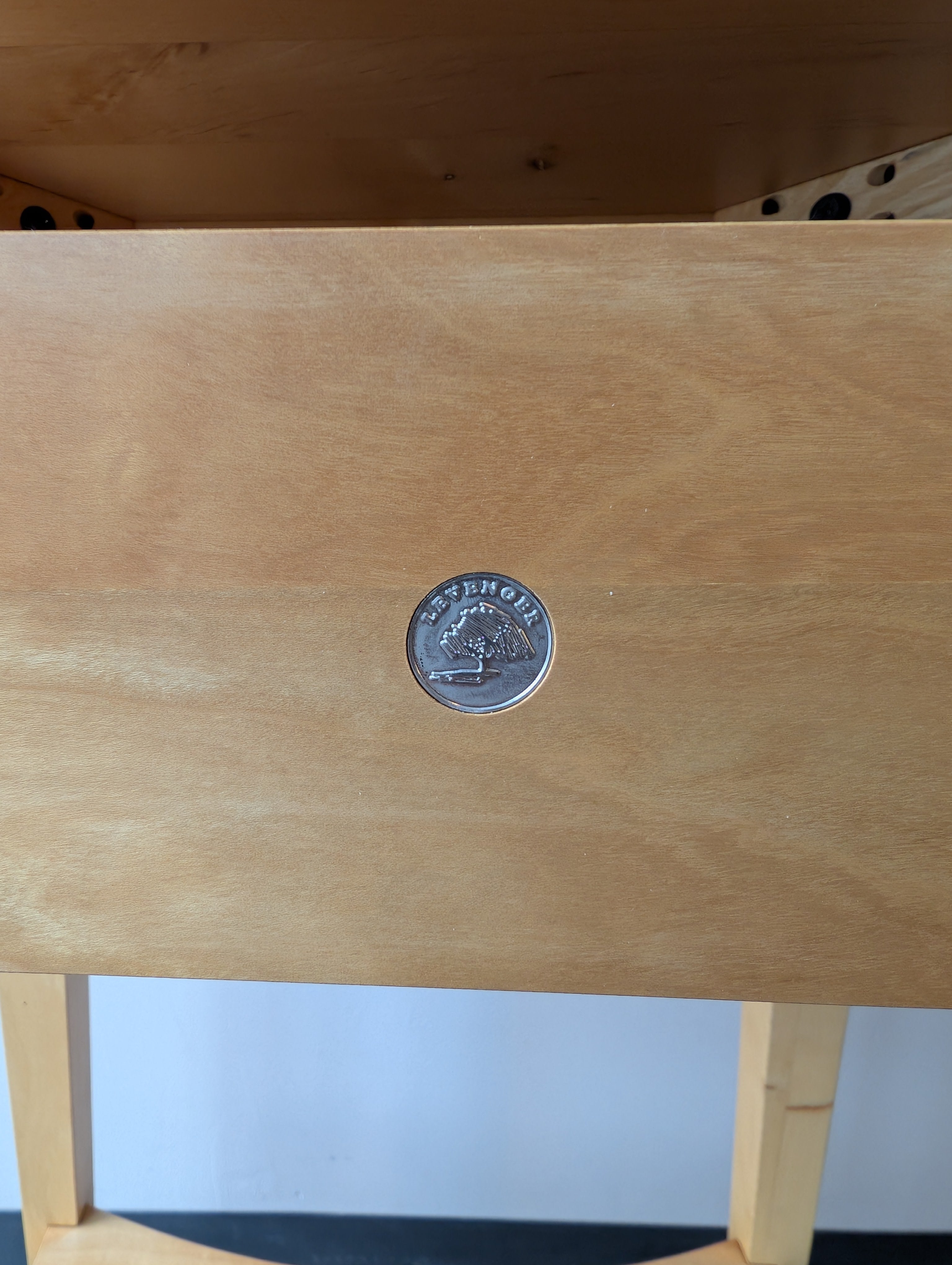 Levenger Compact Wood Standing Desk with Drawer