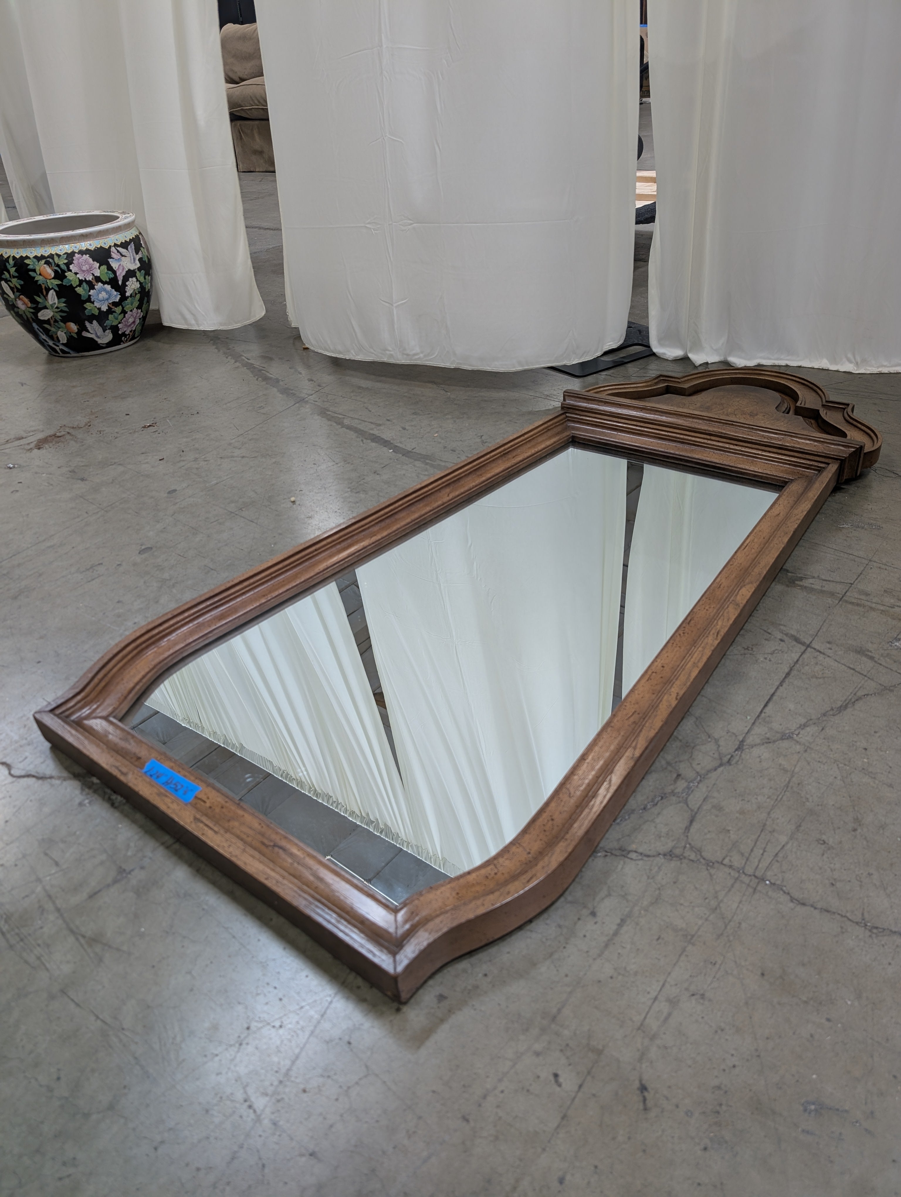 Traditional Carved Wood Wall Mirror