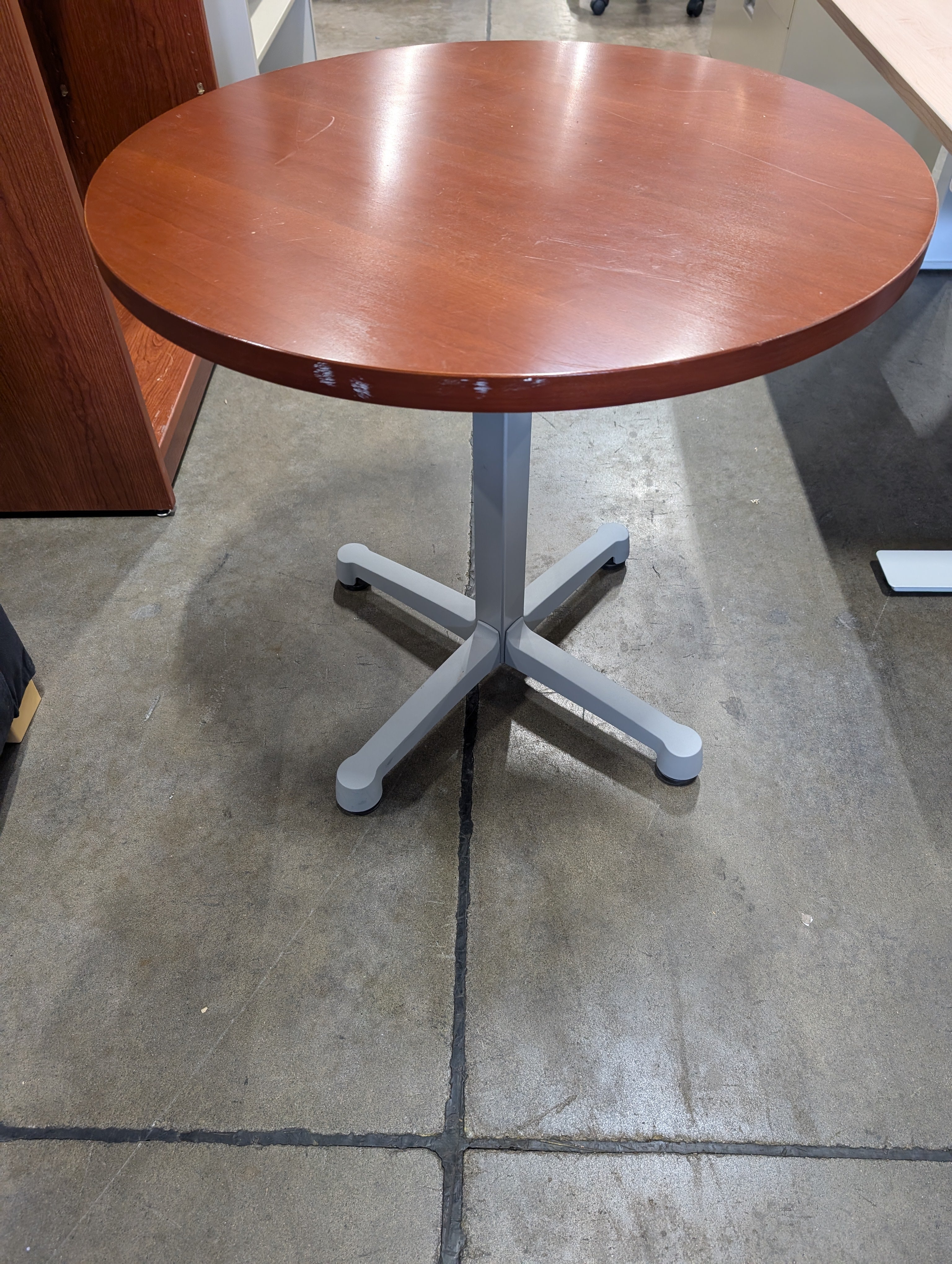 Functional Round Table with Pedestal Base
