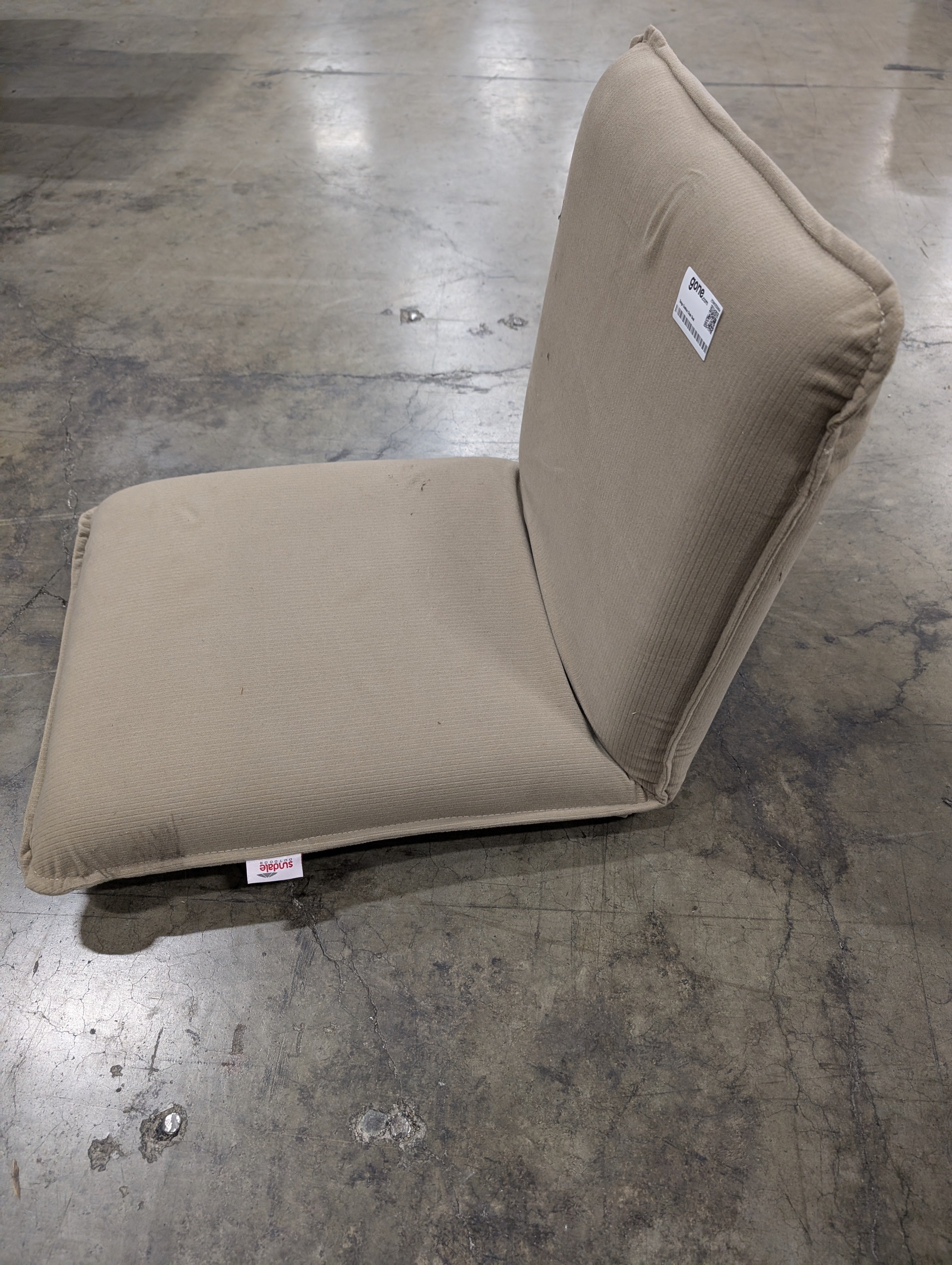 Beige Cushion Chair Seat