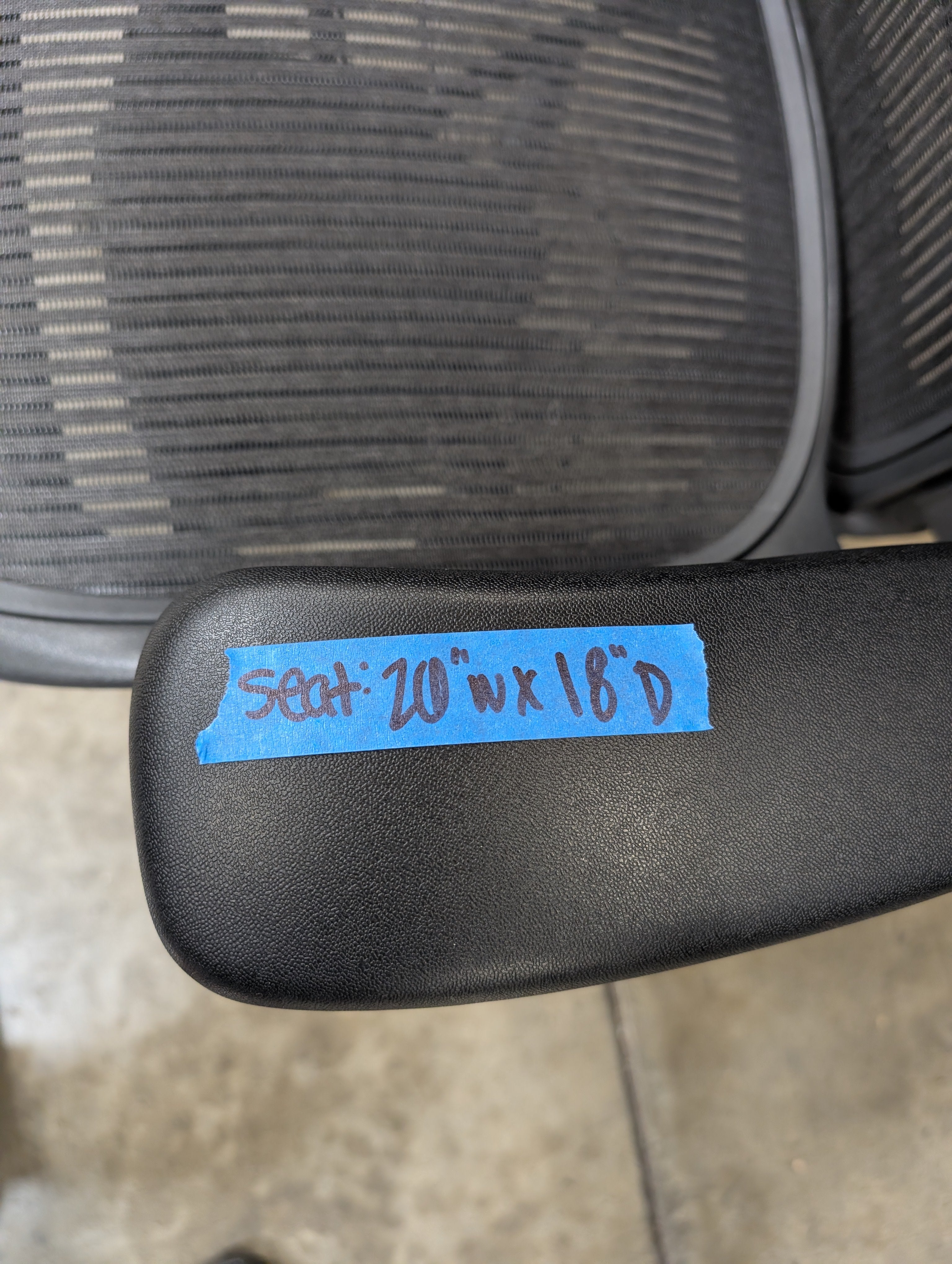 Black Mesh High-Back Herman Miller Office Chair with Headrest