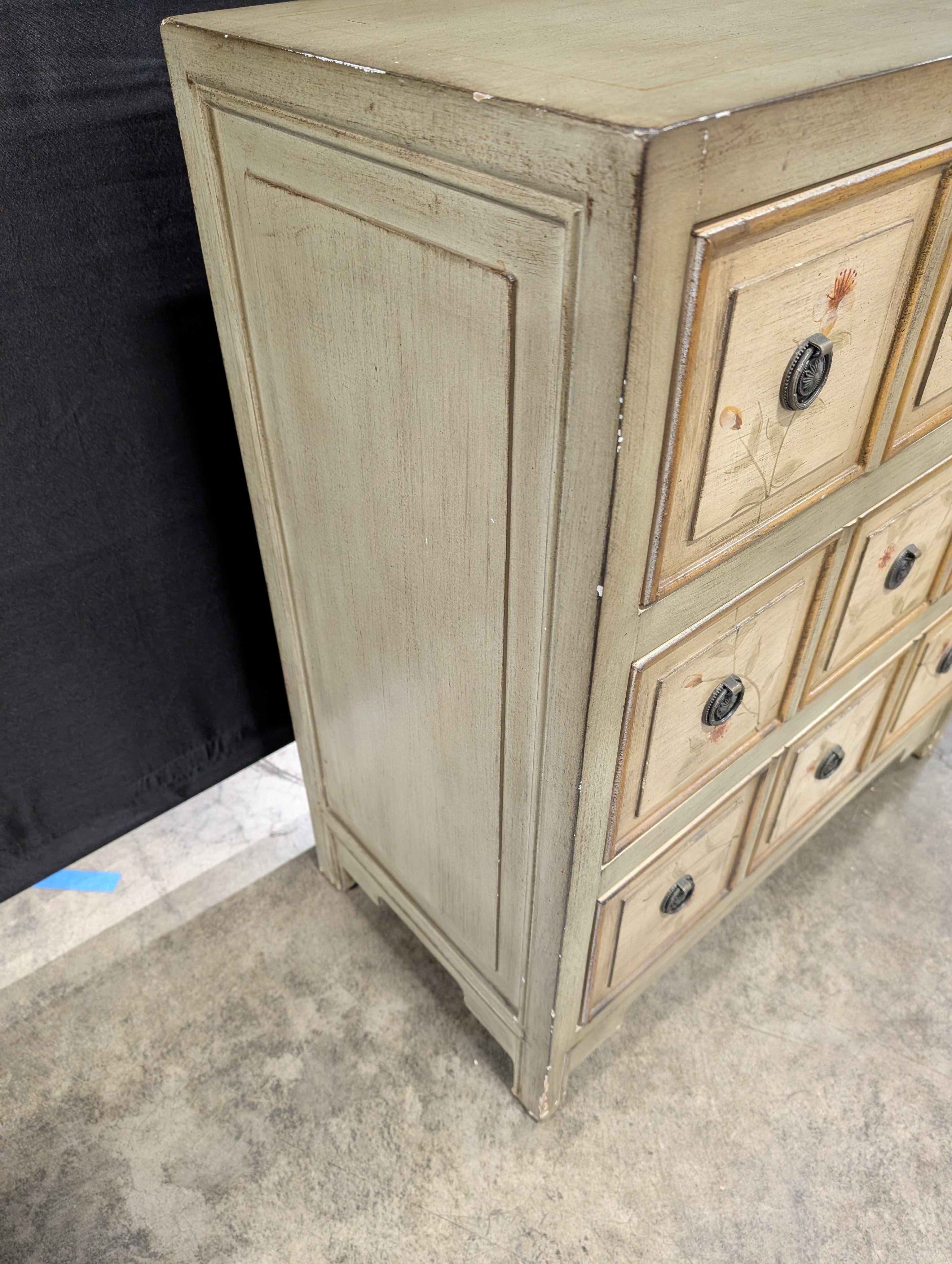 Apothecary Style Three Drawer Accent Chest