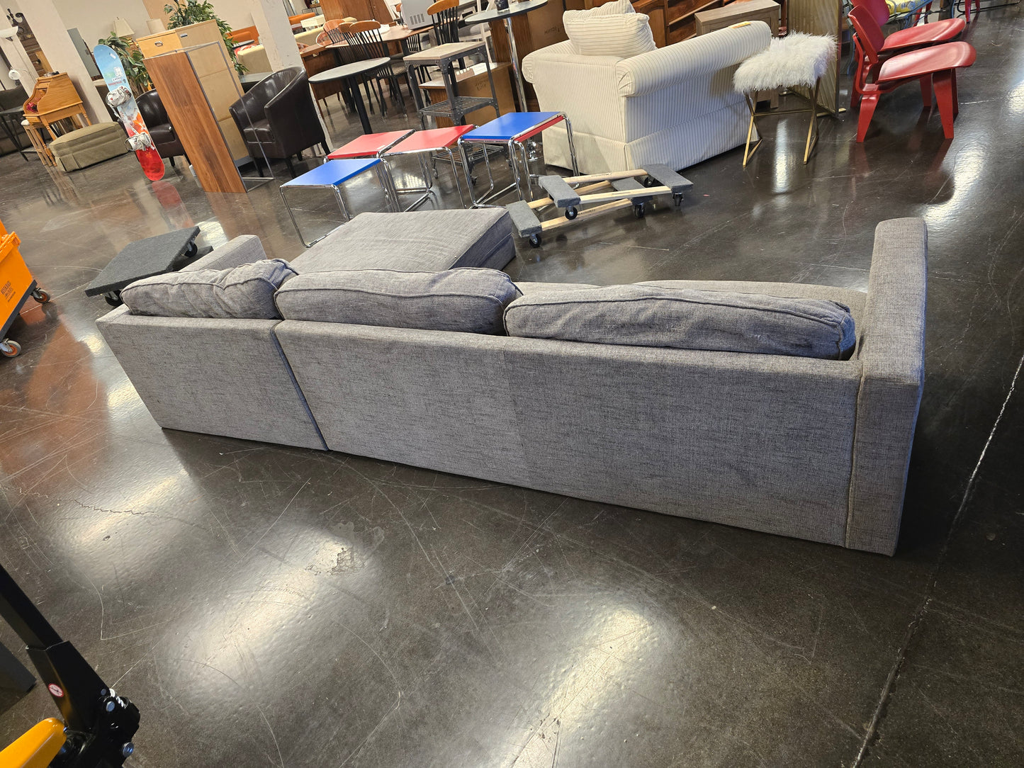 Grey Sofa and Chaise