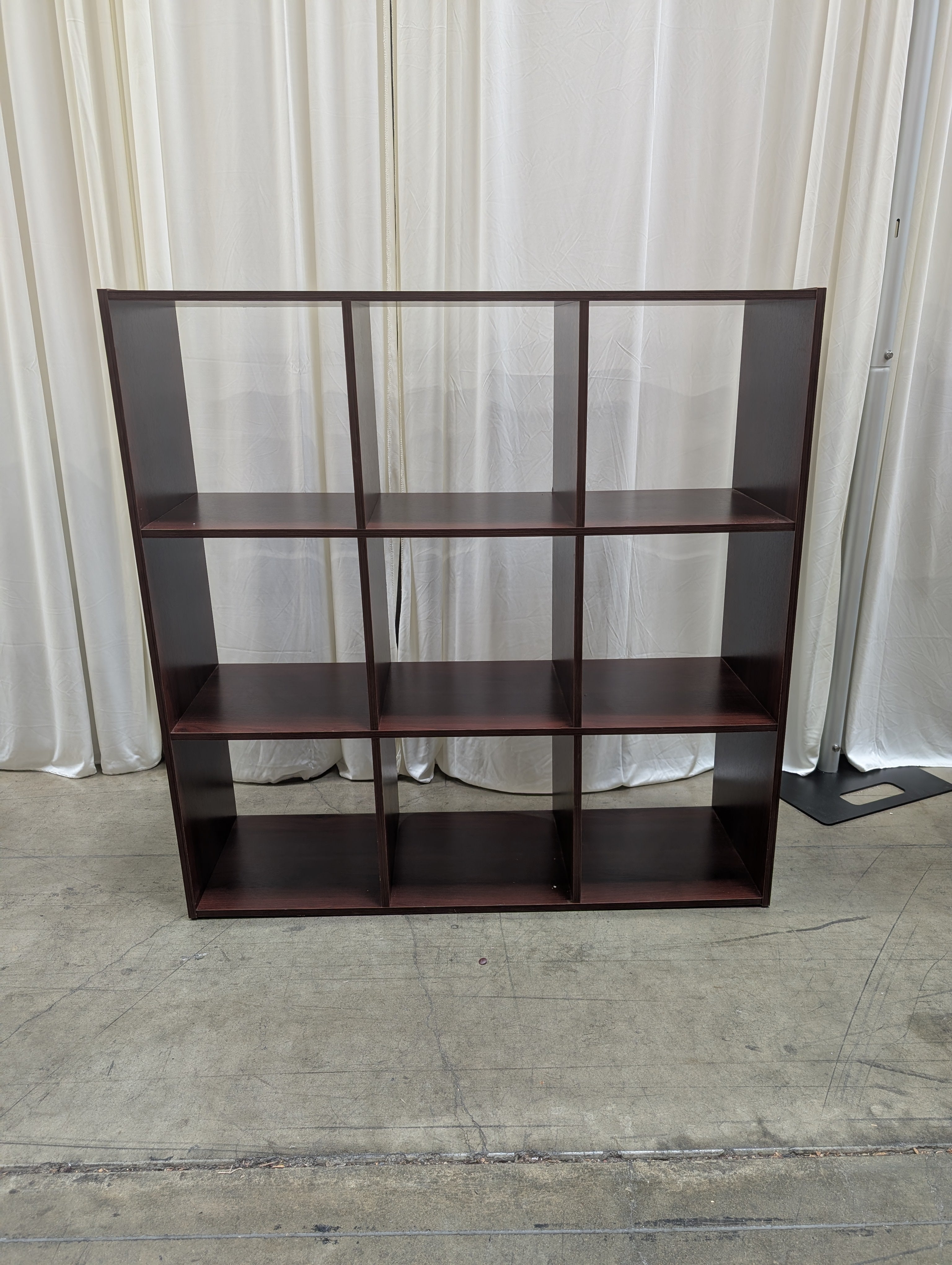 Dark Espresso Nine-Cube Bookcase in Laminate