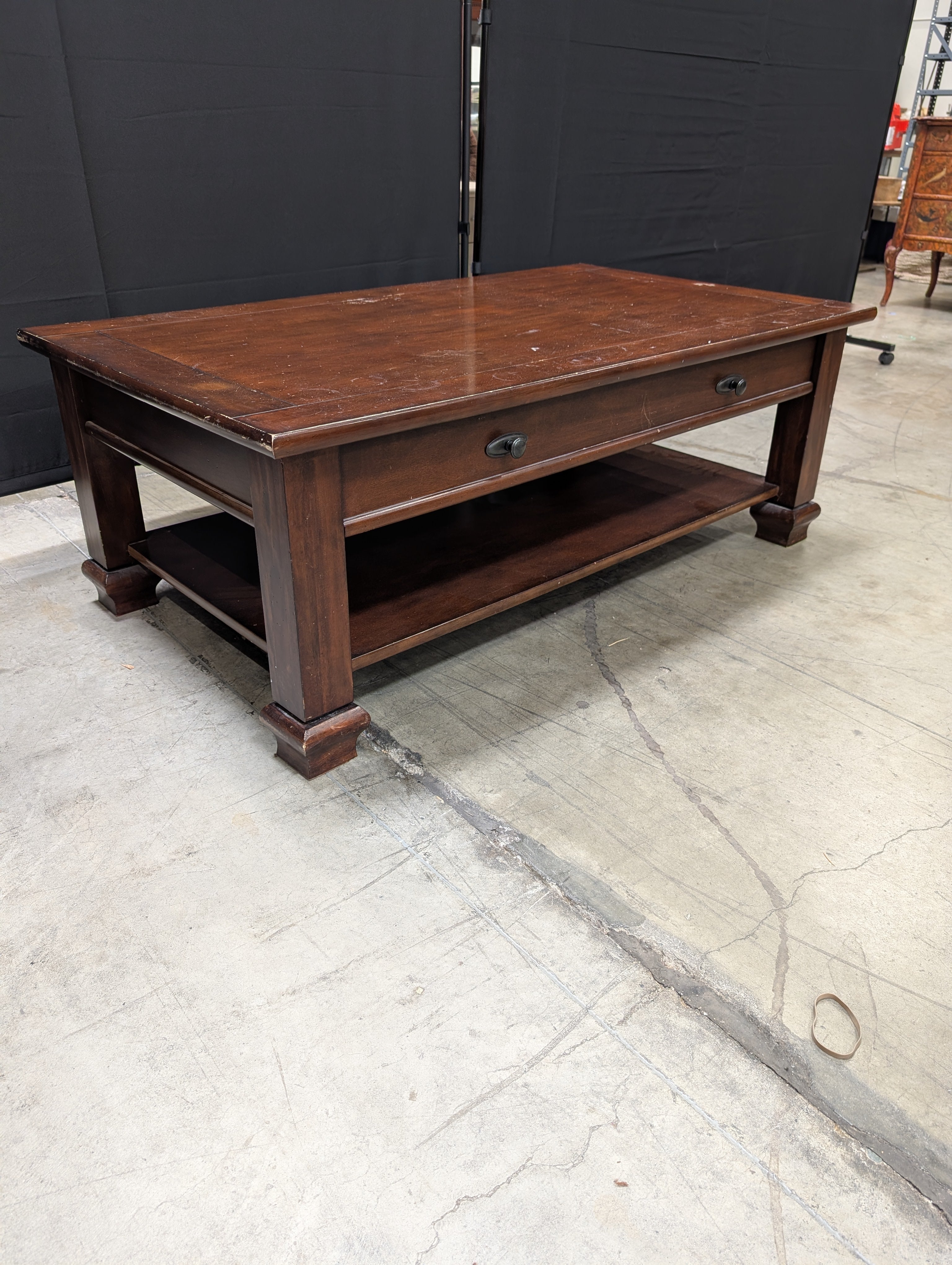 Dark Wood Ledgends Furniture coffee Table