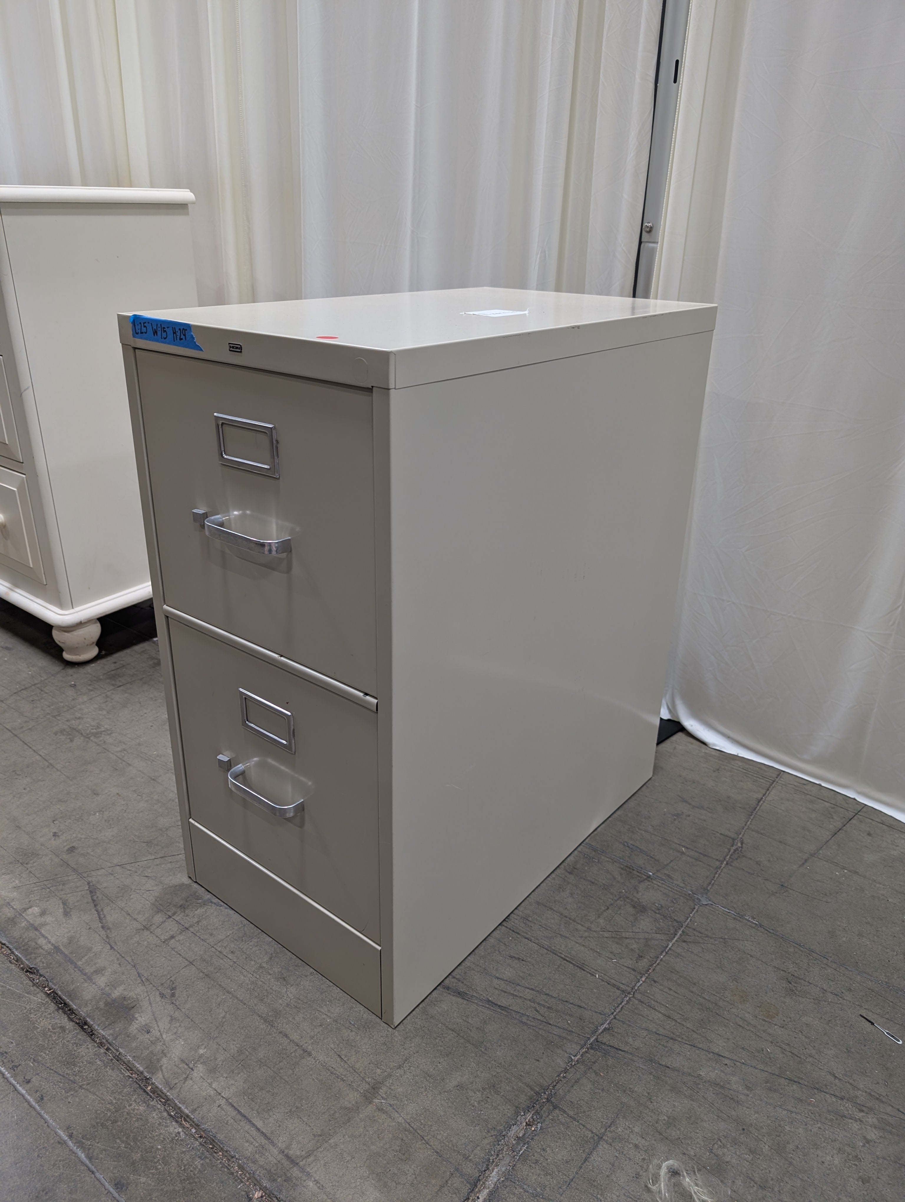 HON Two-Drawer Metal Filing Cabinet