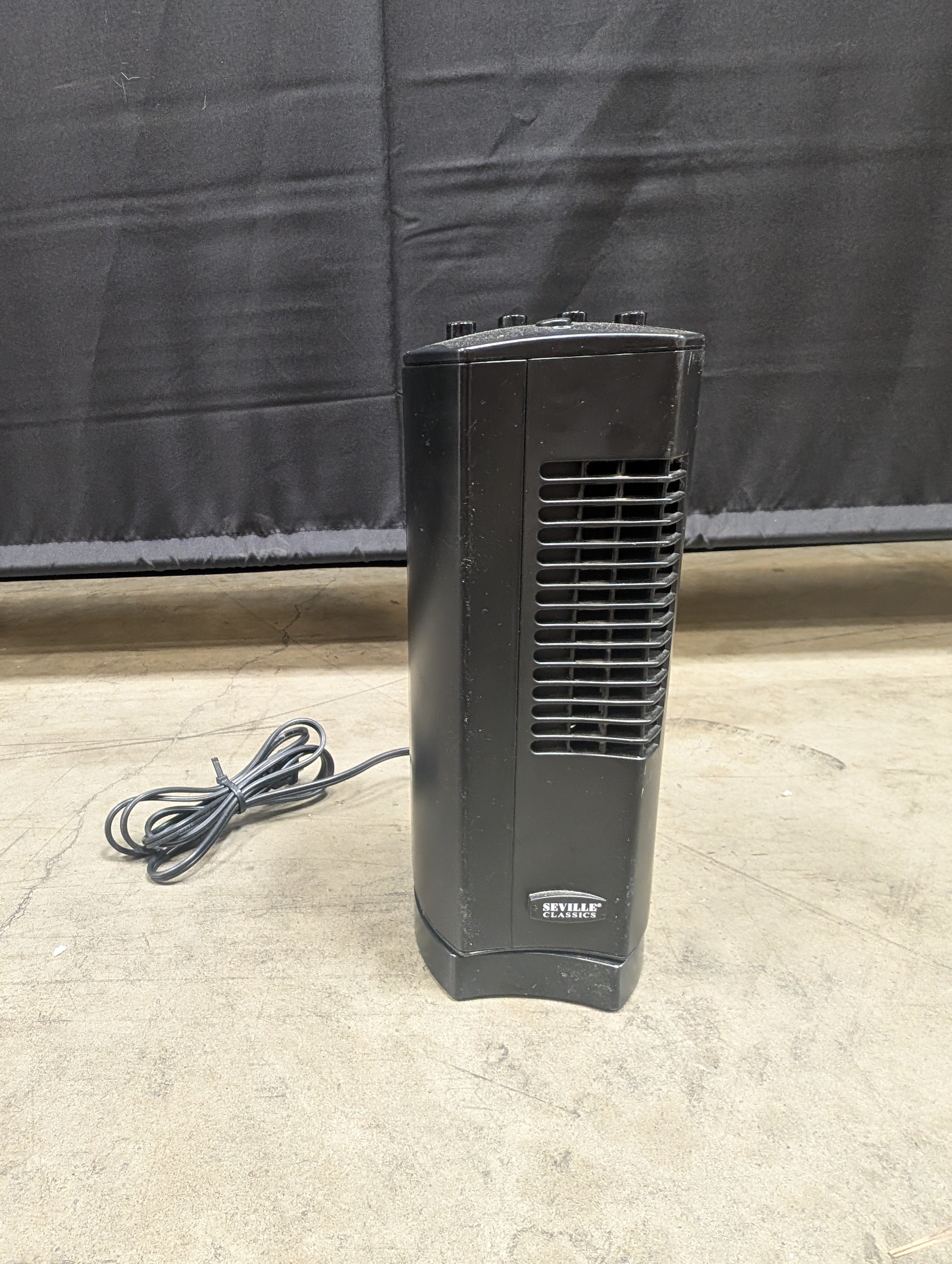 PETRAX Black Oscillating Tower Fan