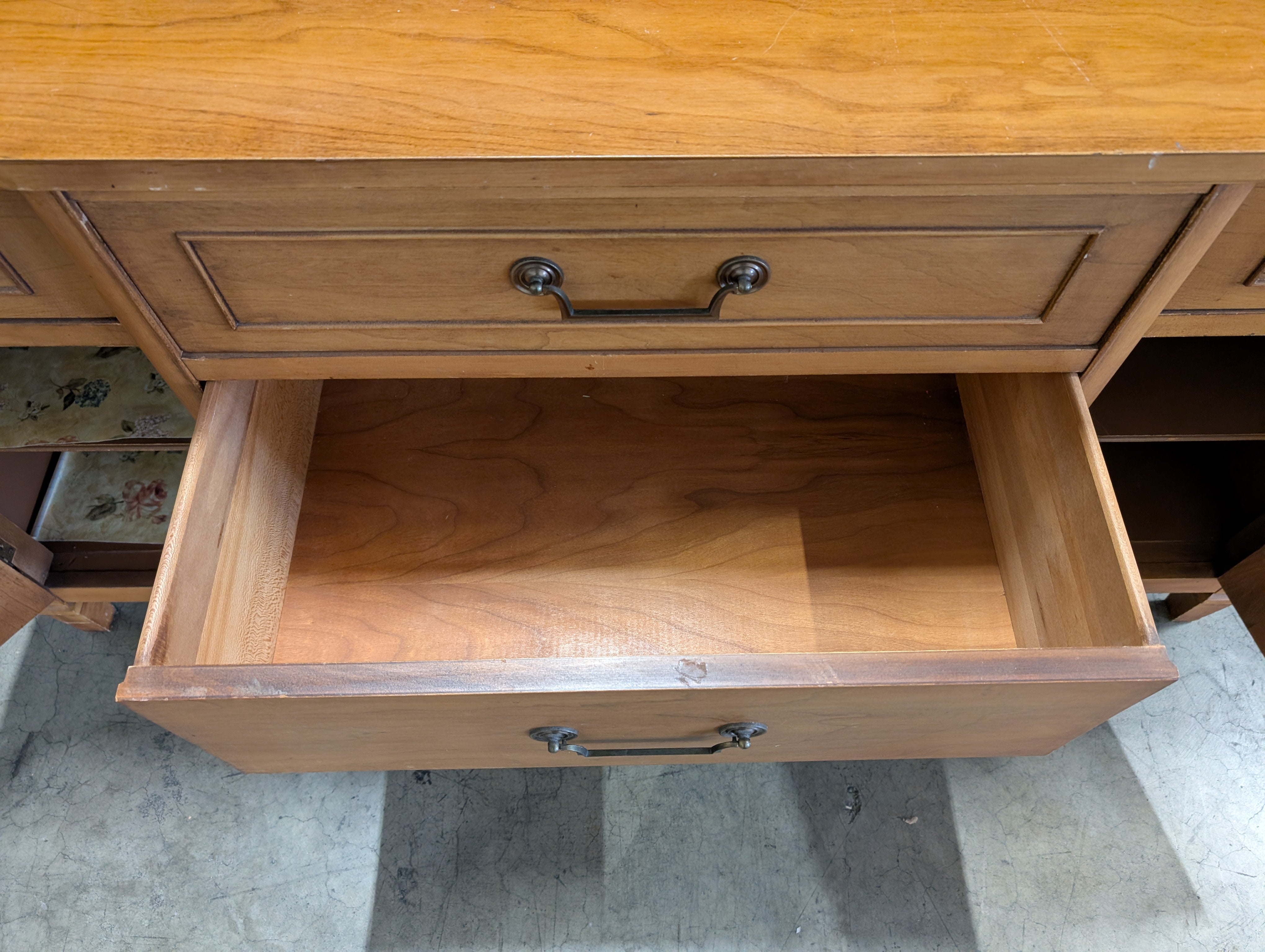 Traditional Wood Buffet Sideboard with Multiple Drawers