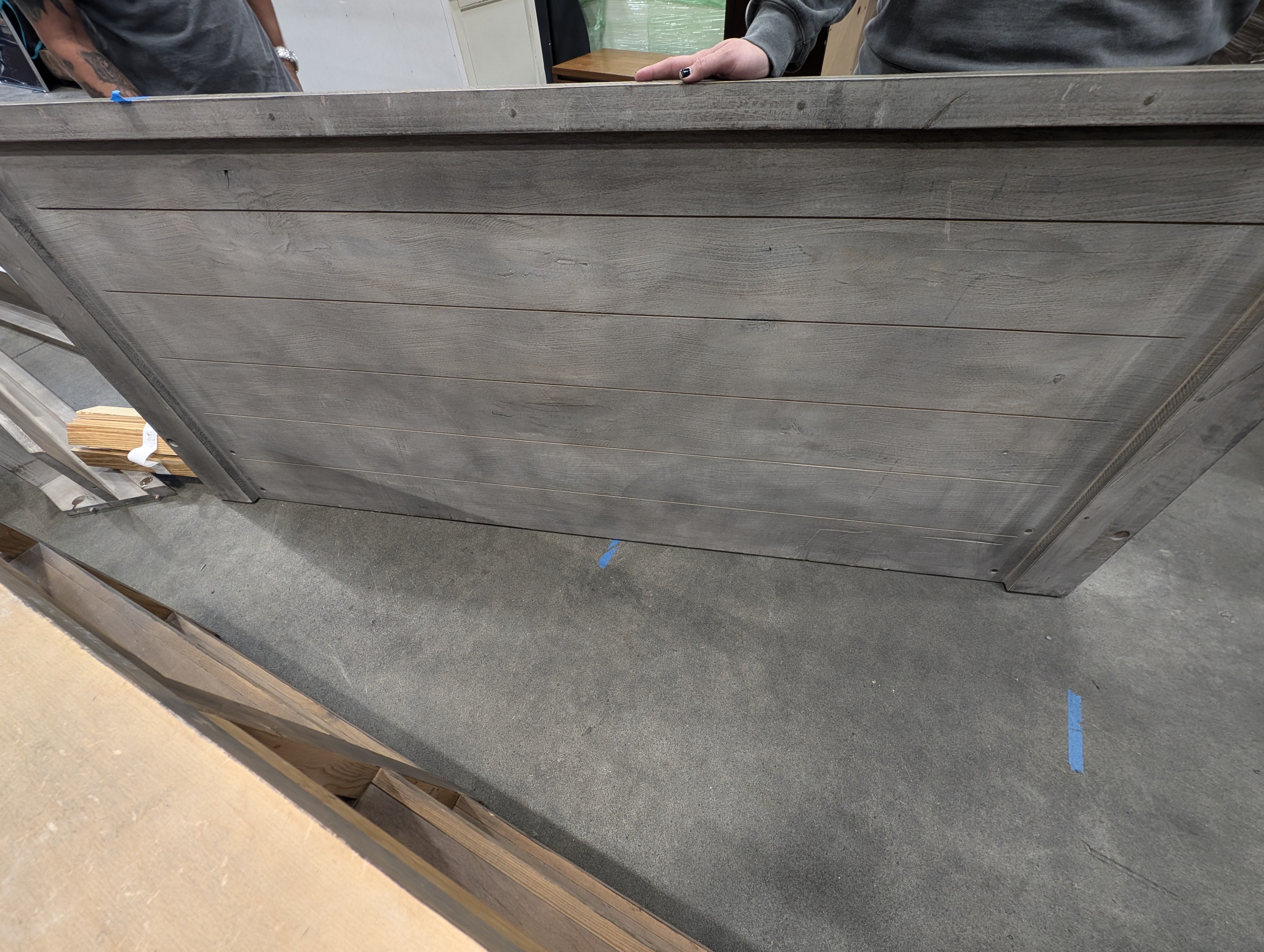 Restoration Hardware Reclaimed Russian Oak Platform Bed Frame - California King - Good Condition