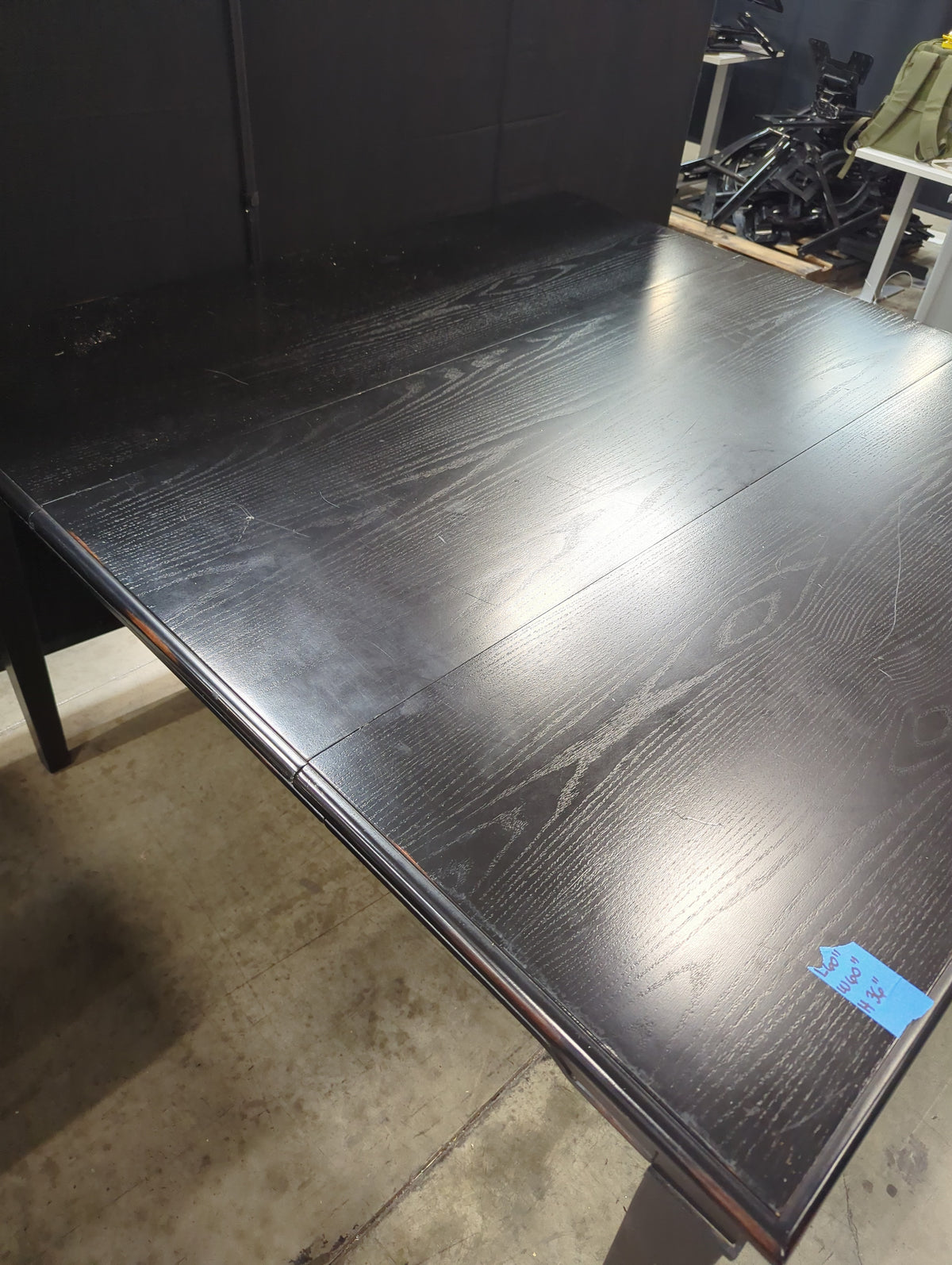 Black Wood Square Counter Height Dining Table