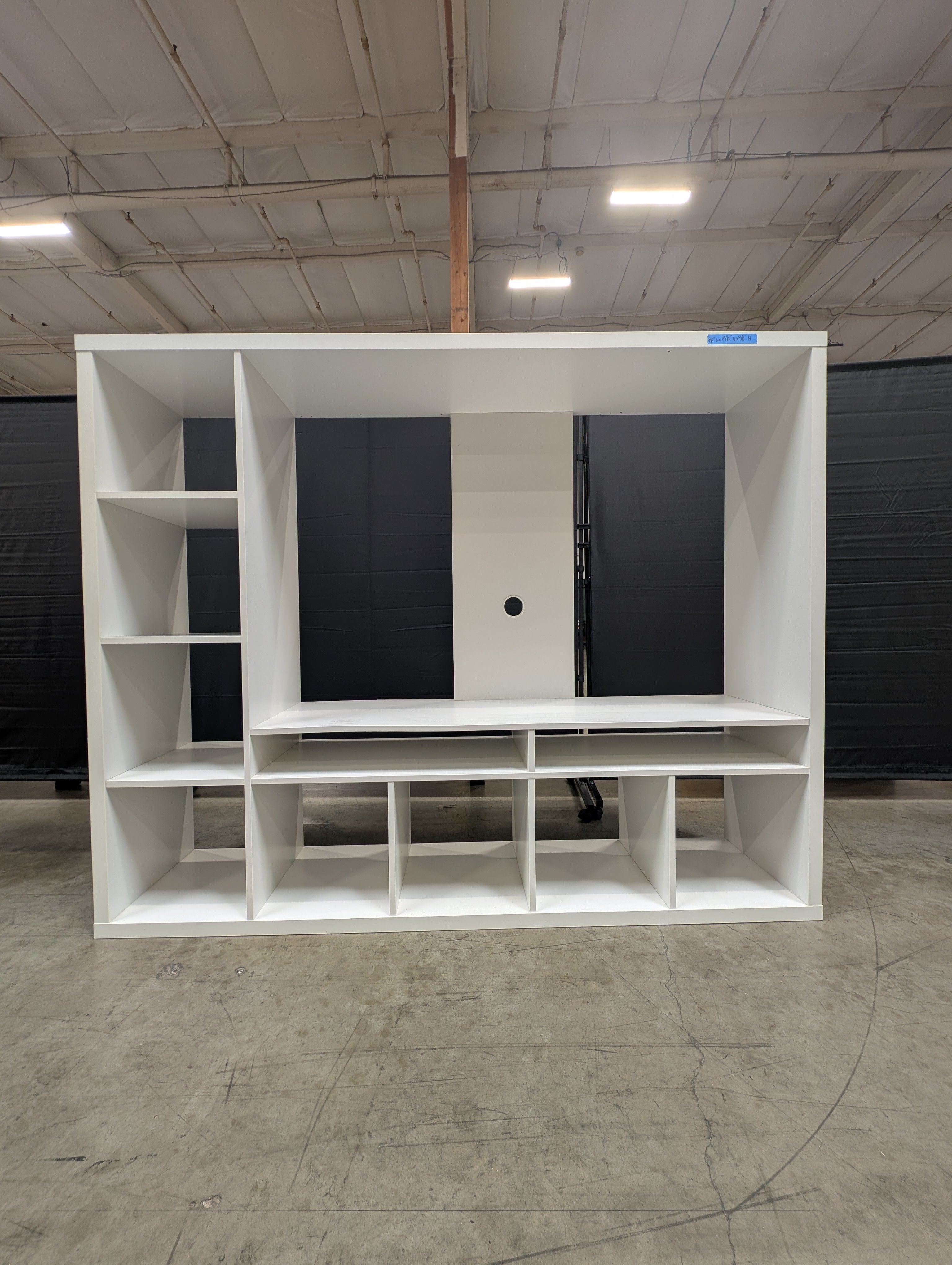 Versatile White Modular Cube Storage Unit