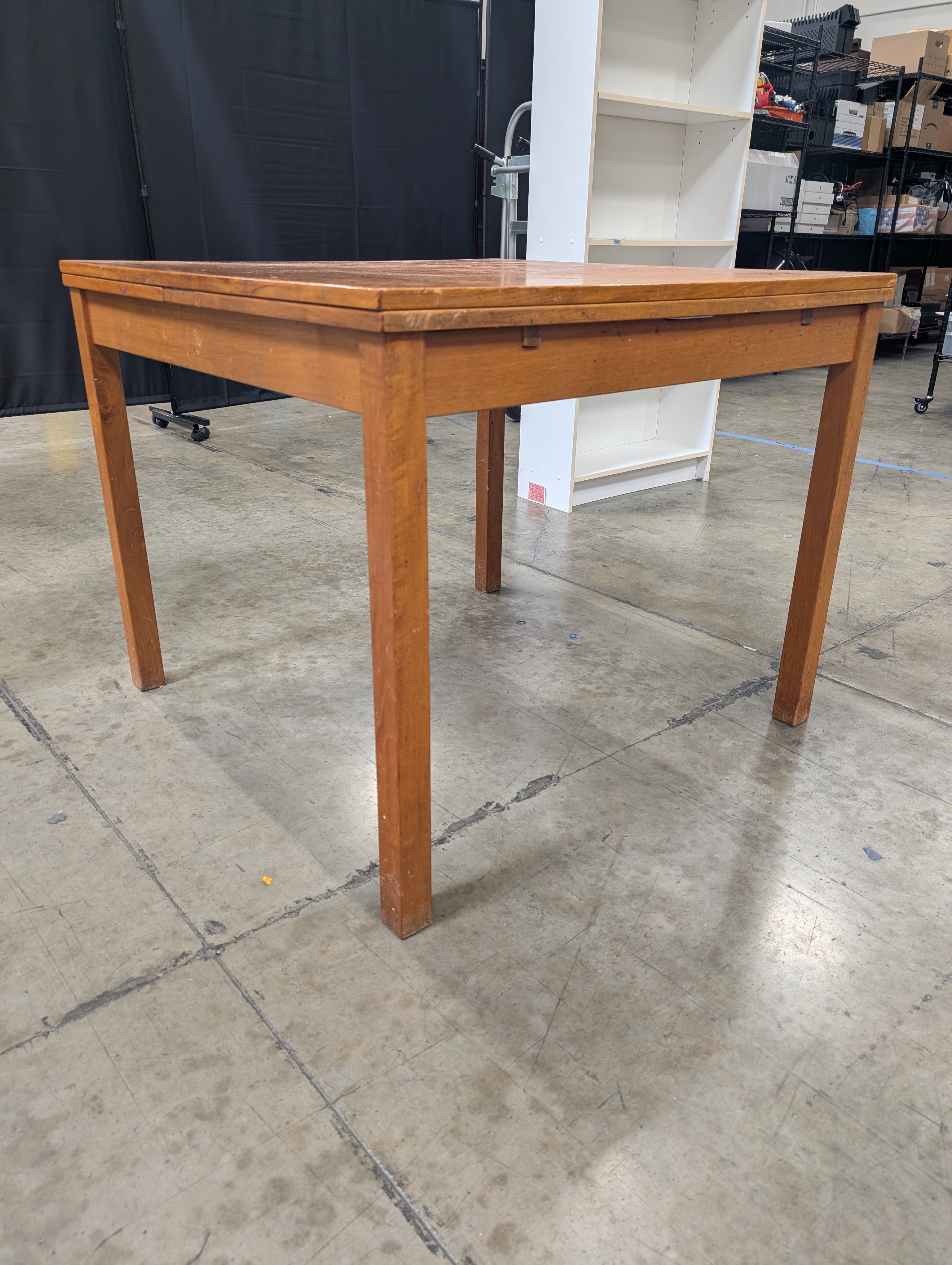 Warm Toned Rectangular Wood Kitchen Table
