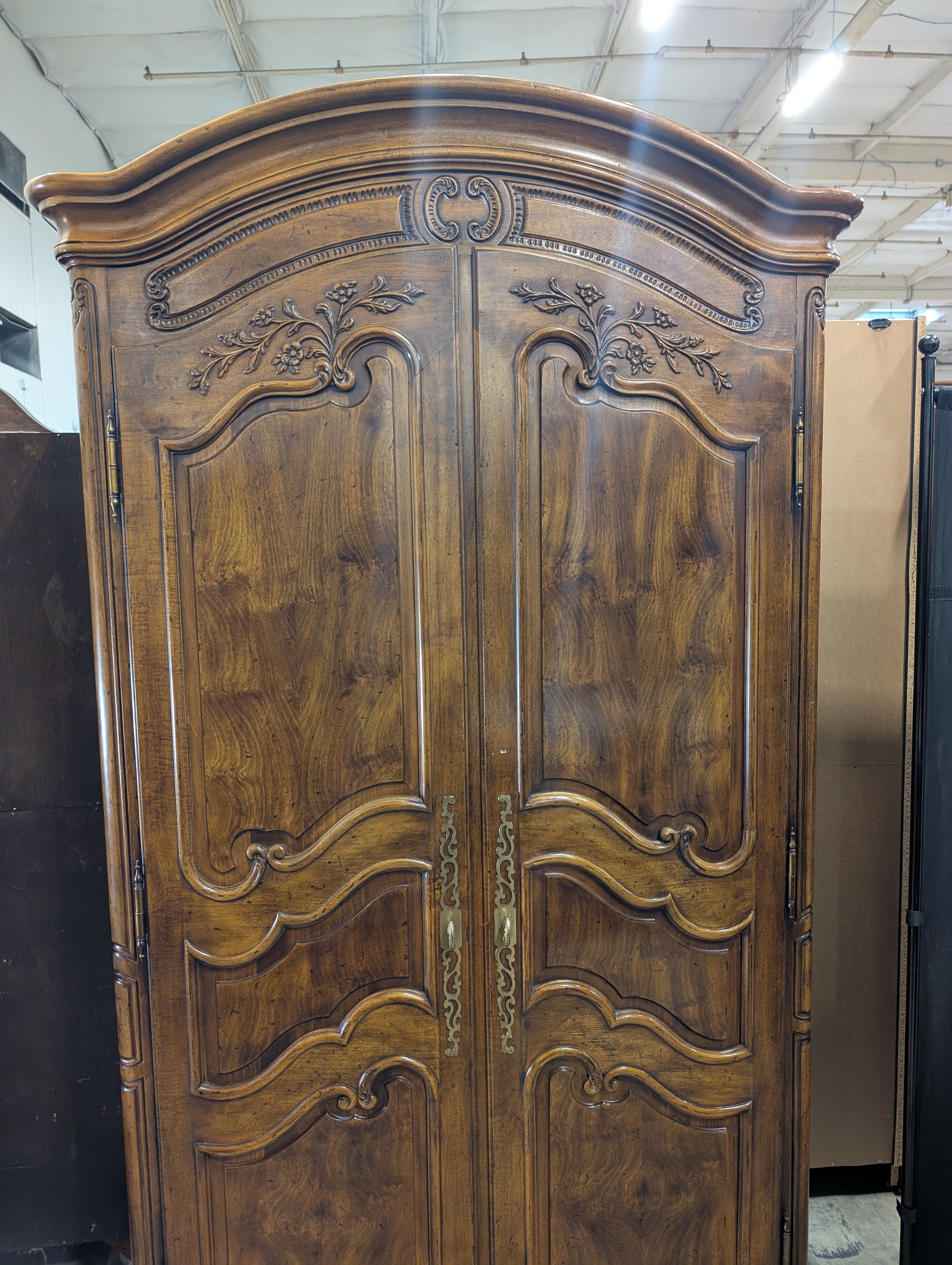 Henredon 2-Door Armoire: Rich Hardwood Wardrobe