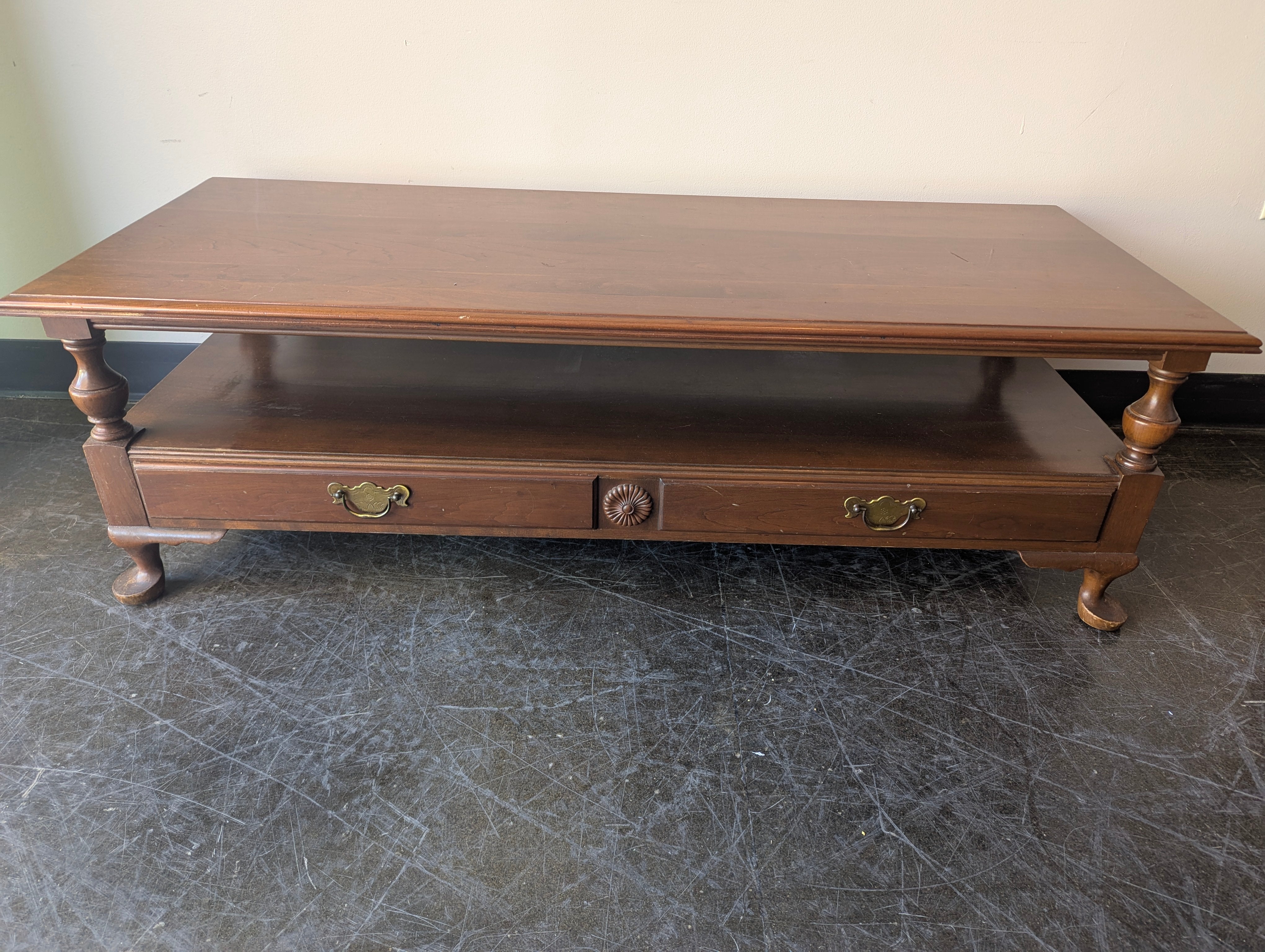 Pennsylvania House Traditional Dark Wood Coffee Table