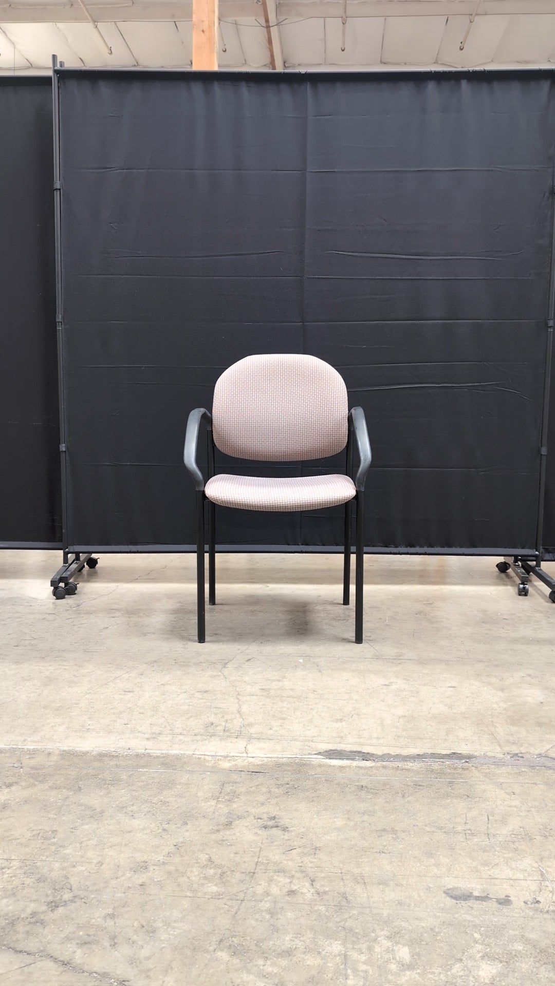 Stackable Sitonit Sweating Conference Chairs with Fabric Upholstery