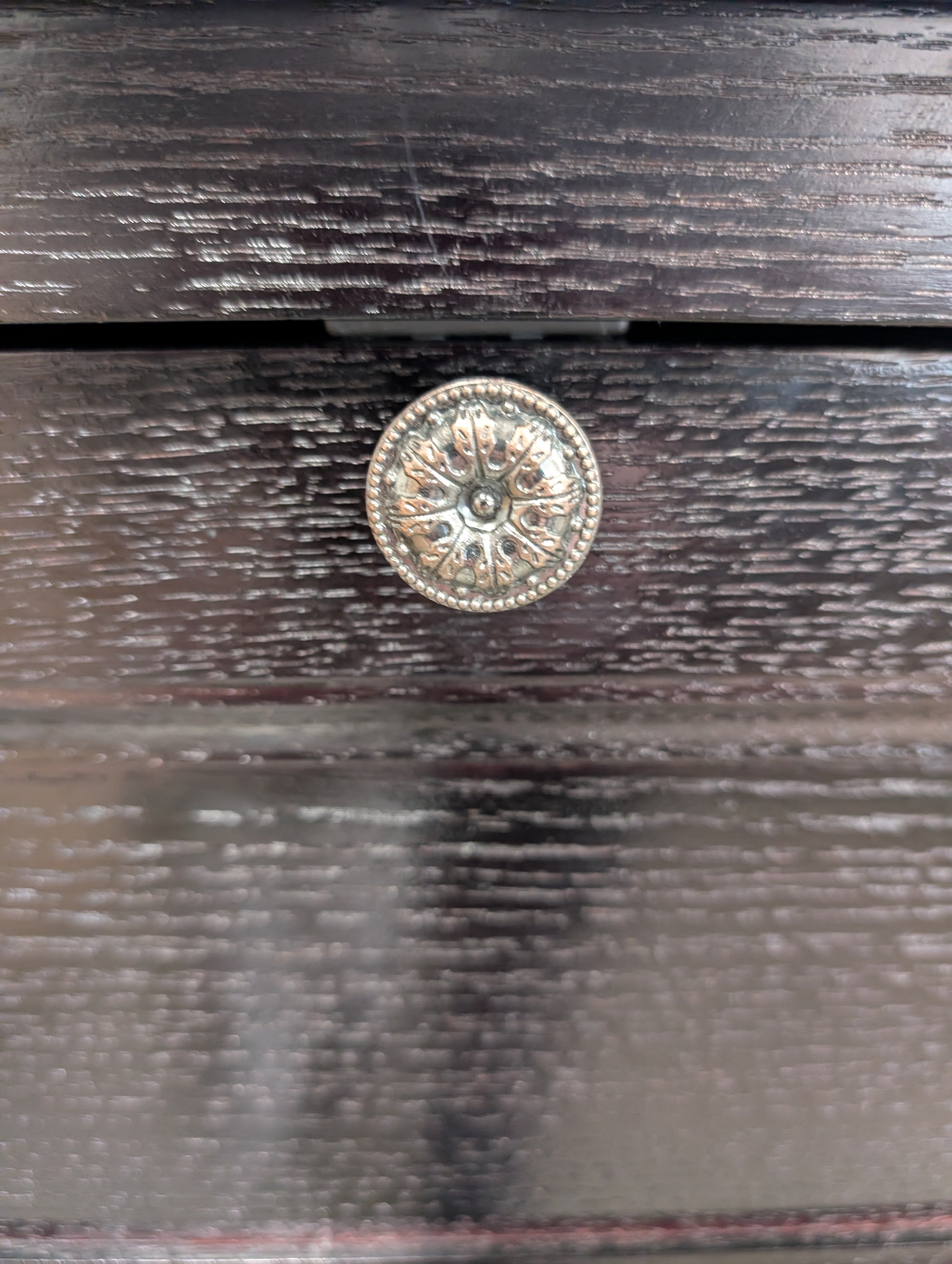 WineEnthusiast Dark Wood Cabinet