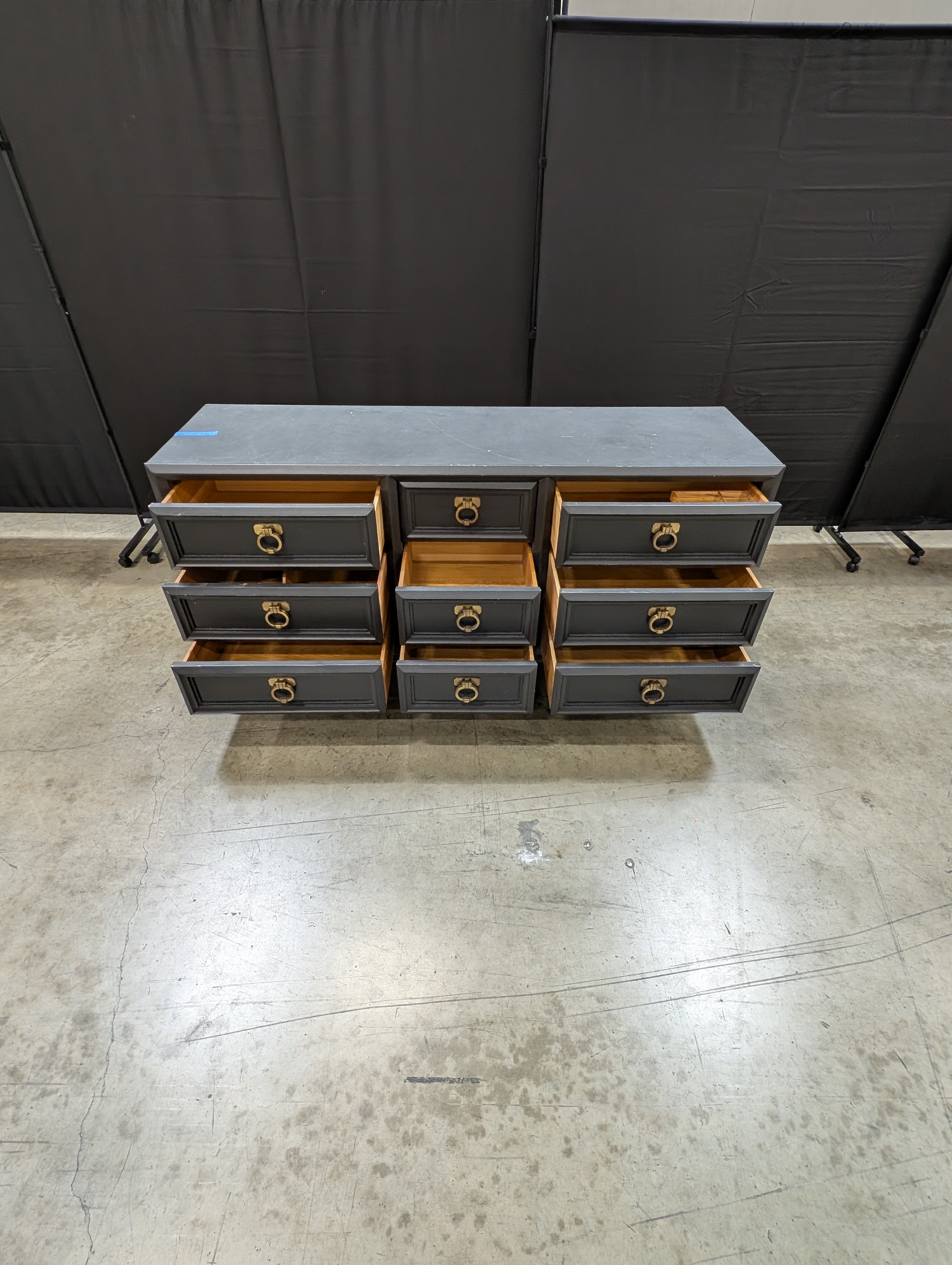 Black Thomasville eight-Drawer Dresser
