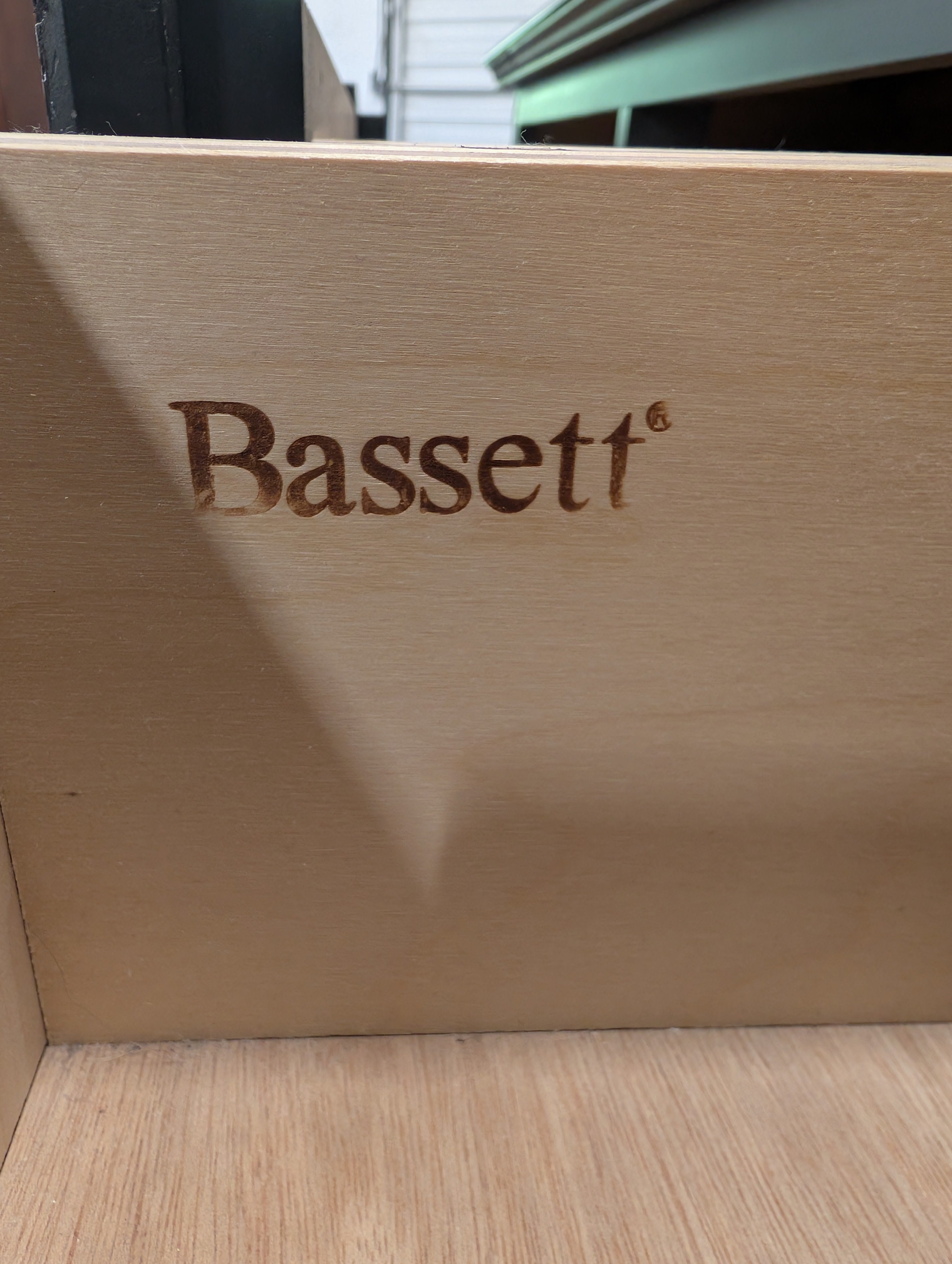 Bassett Furniture Black Seven Drawer Dresser
