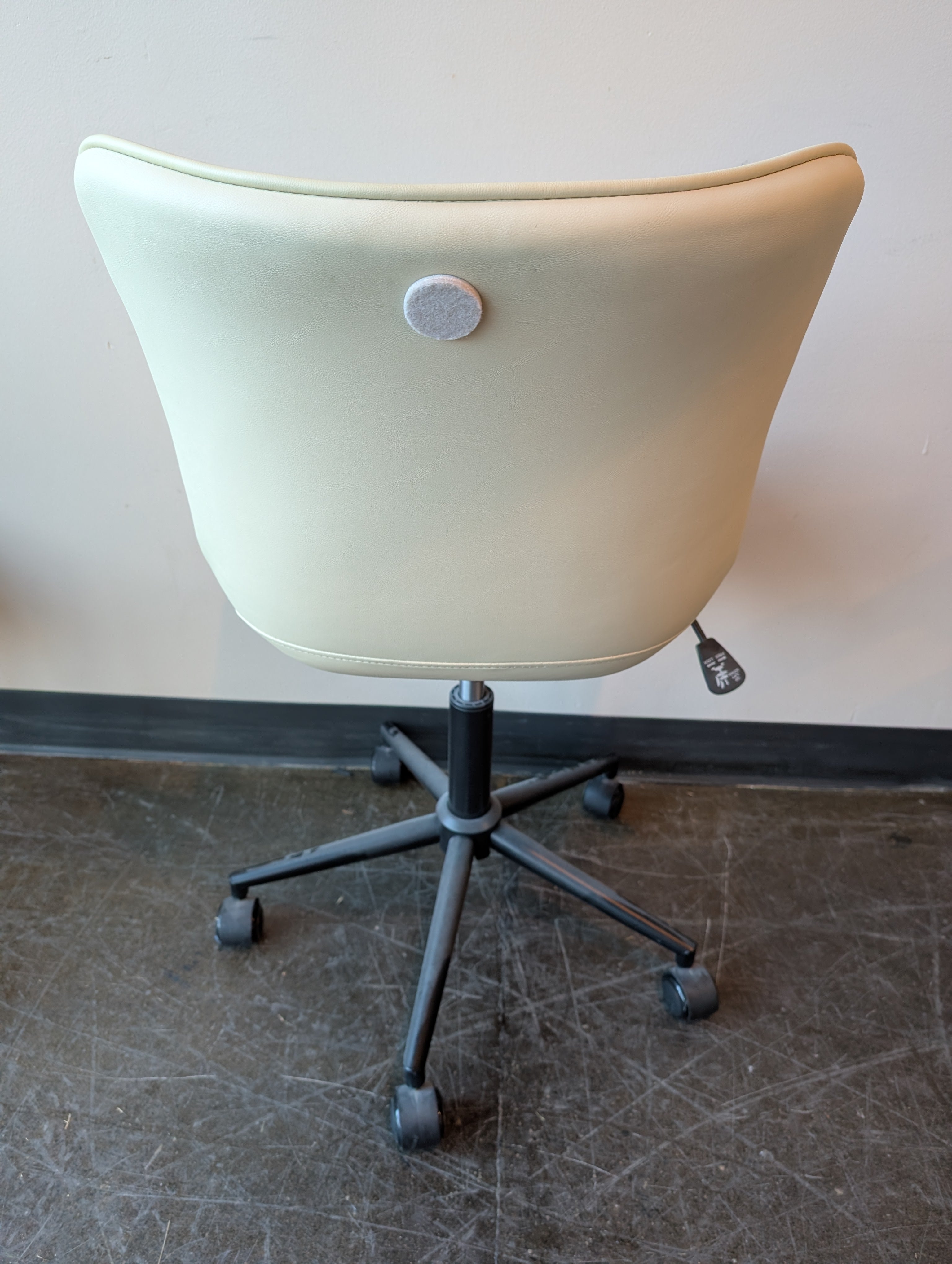 YouTaste Cream Faux Leather Contoured Office Chair Seat