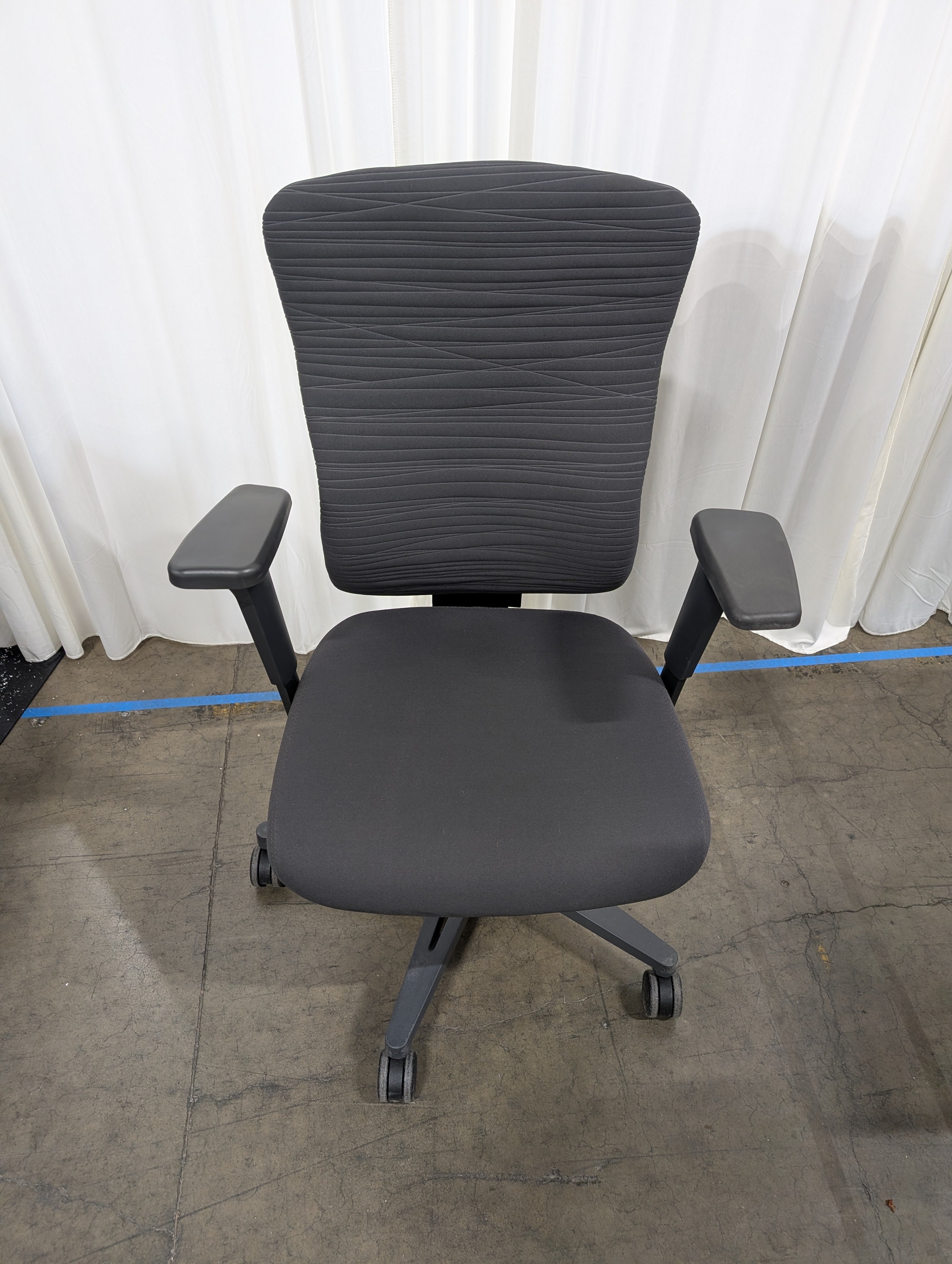 Dark Gray Fabric Swivel Office Chair
