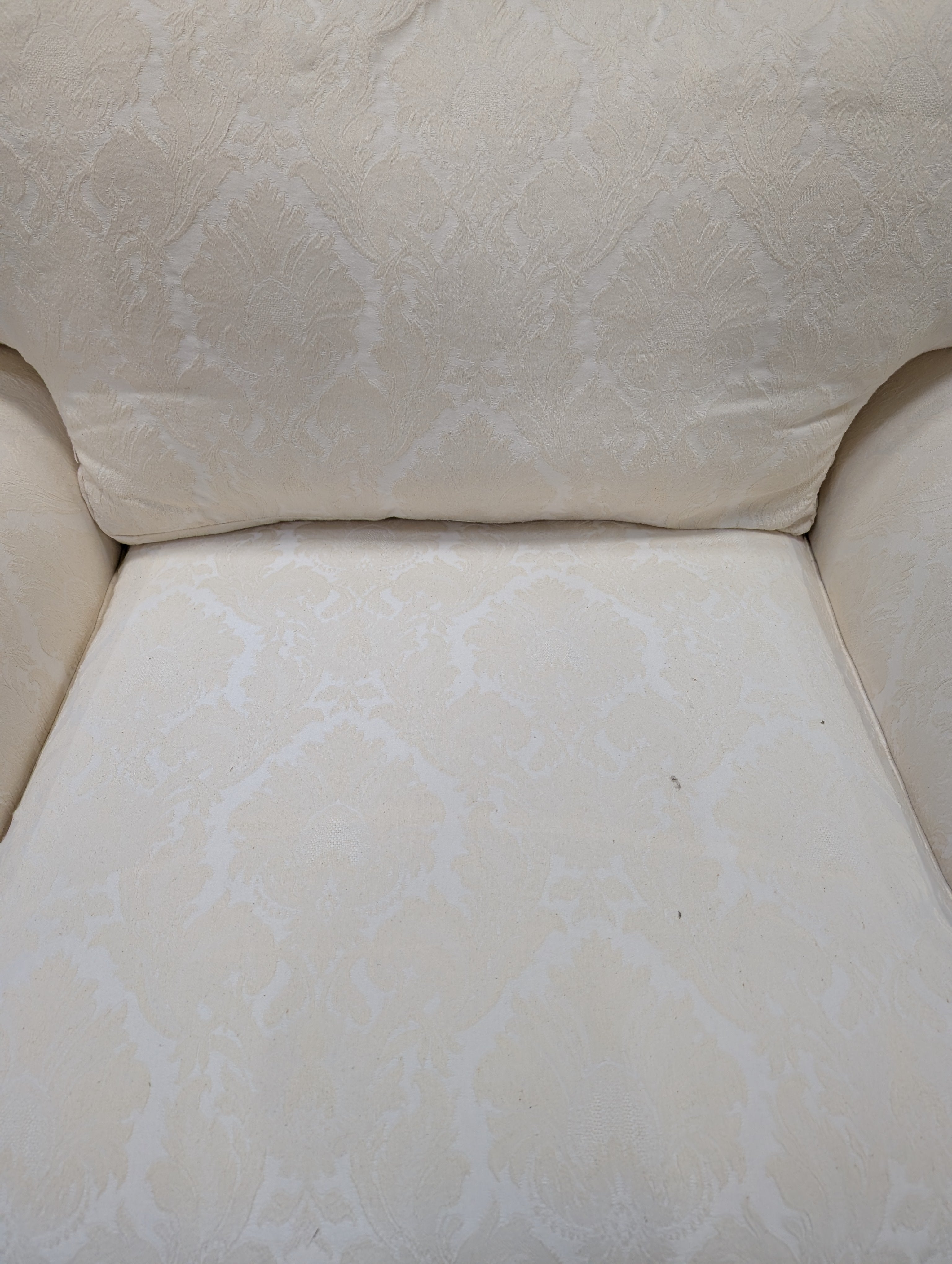 Charming Off-White Traditional Armchair