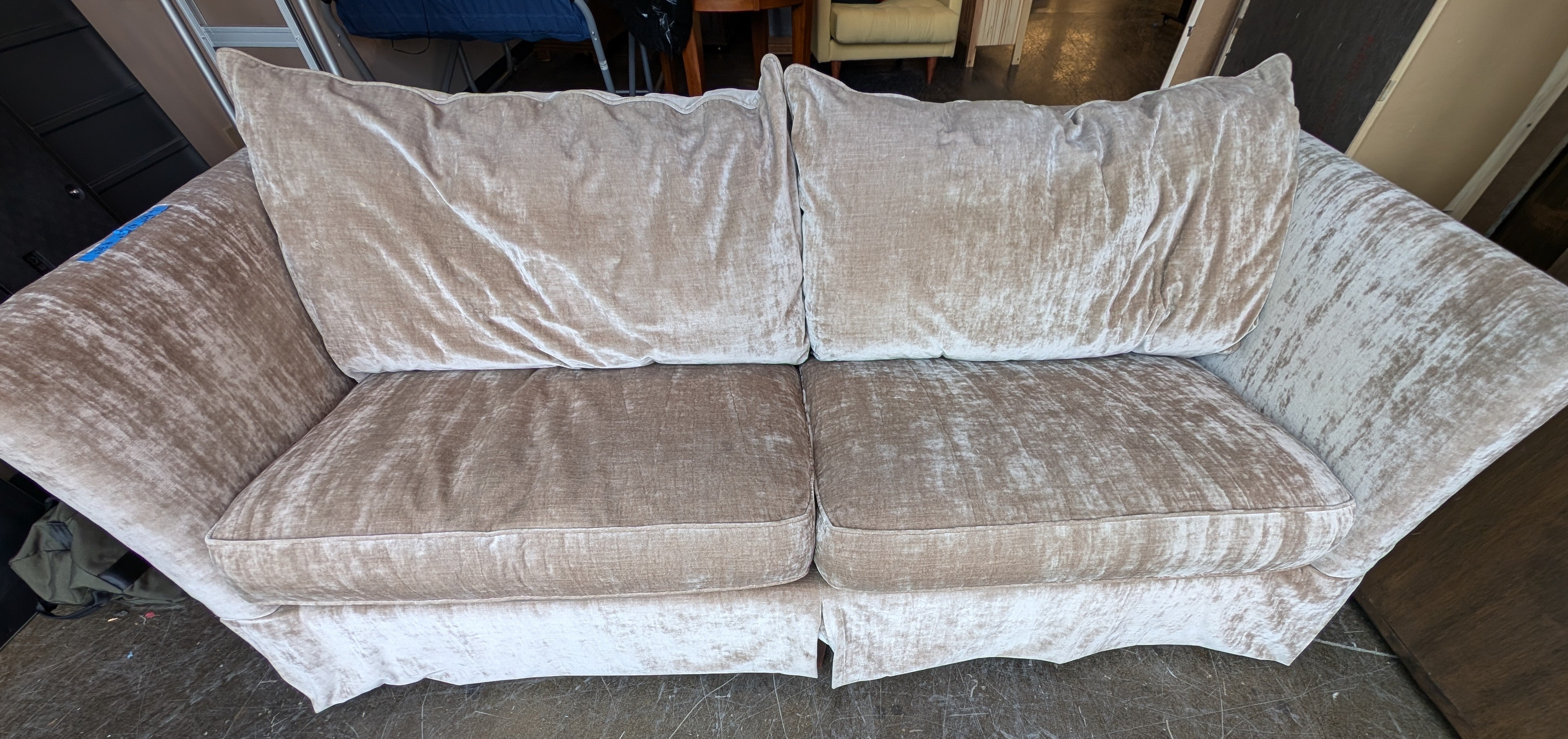 Drexel Heritage Heritage Collection Plush Velvet Sofa