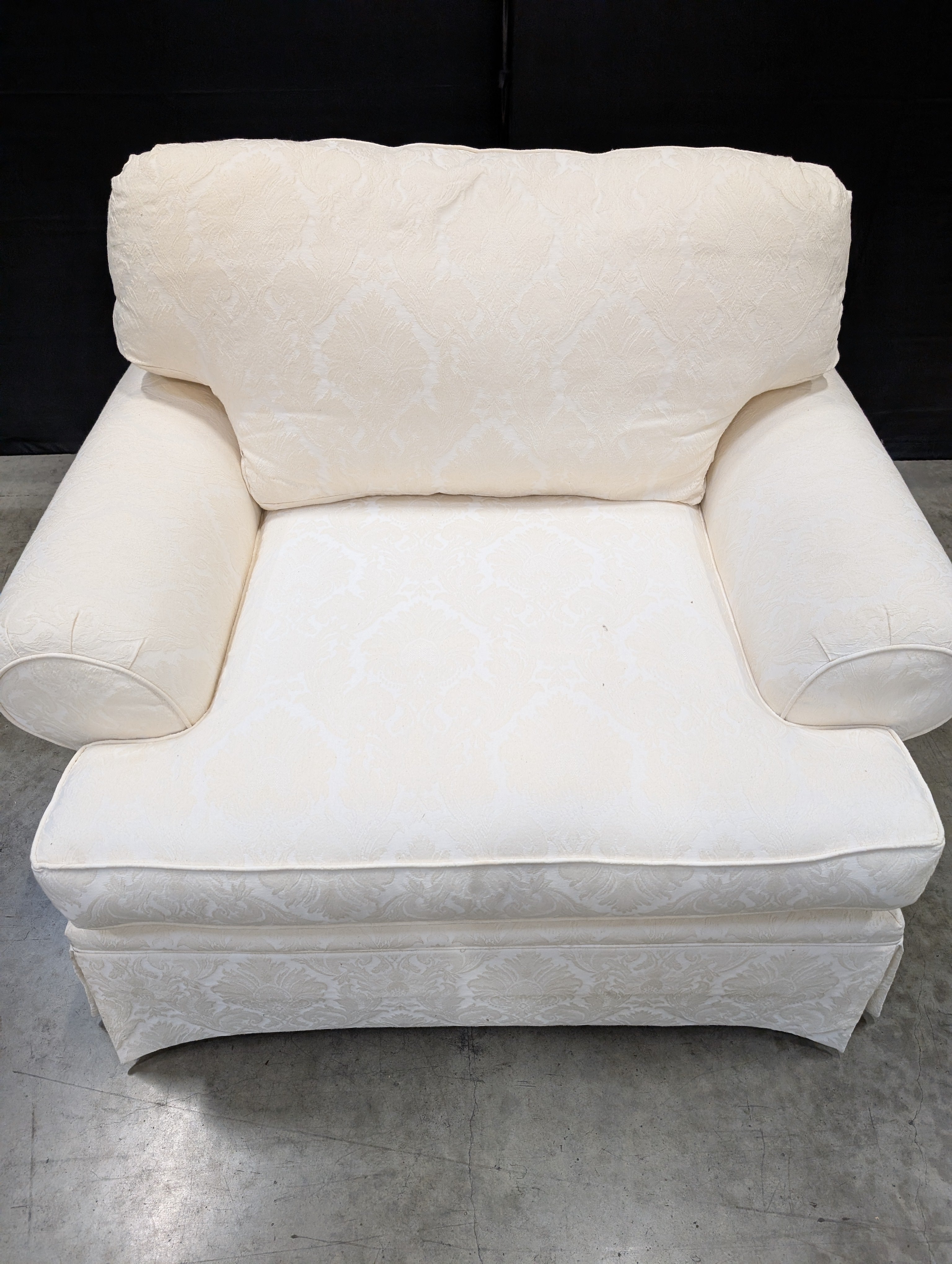 Charming Off-White Traditional Armchair