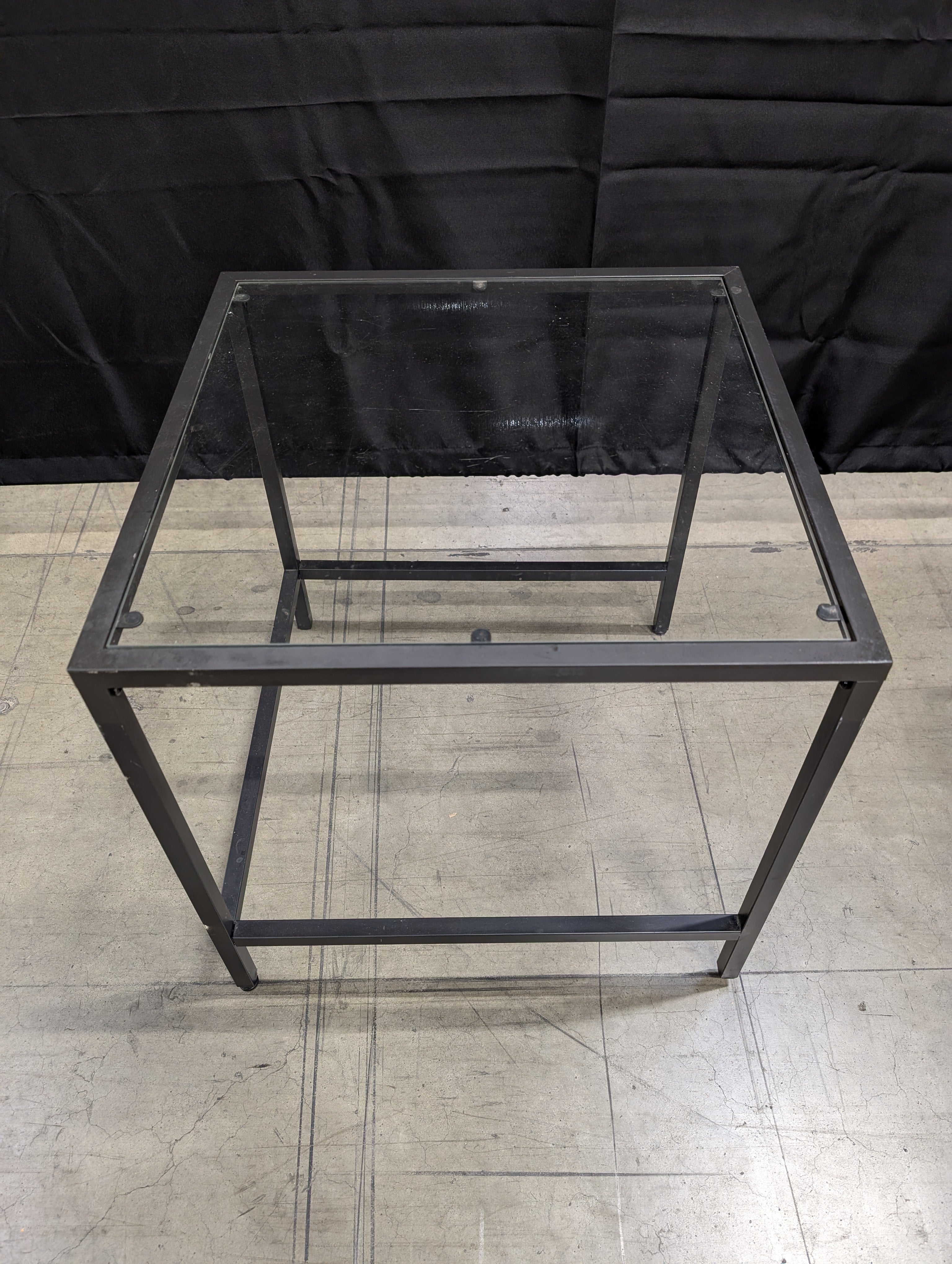 Modern Industrial Black Metal Coffee Table Frame