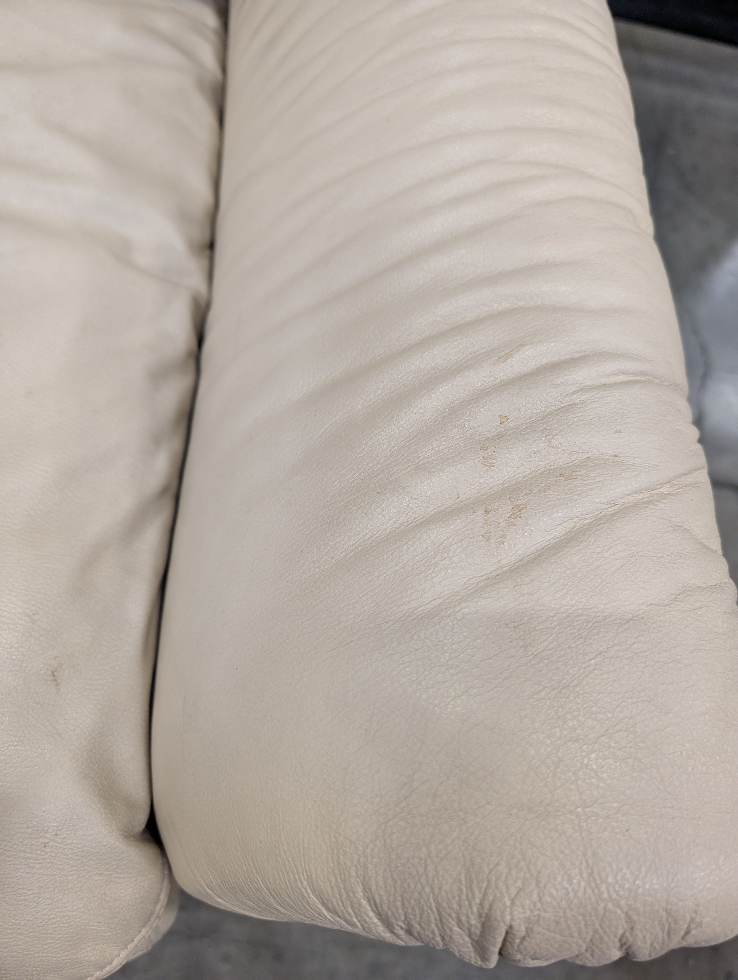 Emerson Leather Cream Sofa