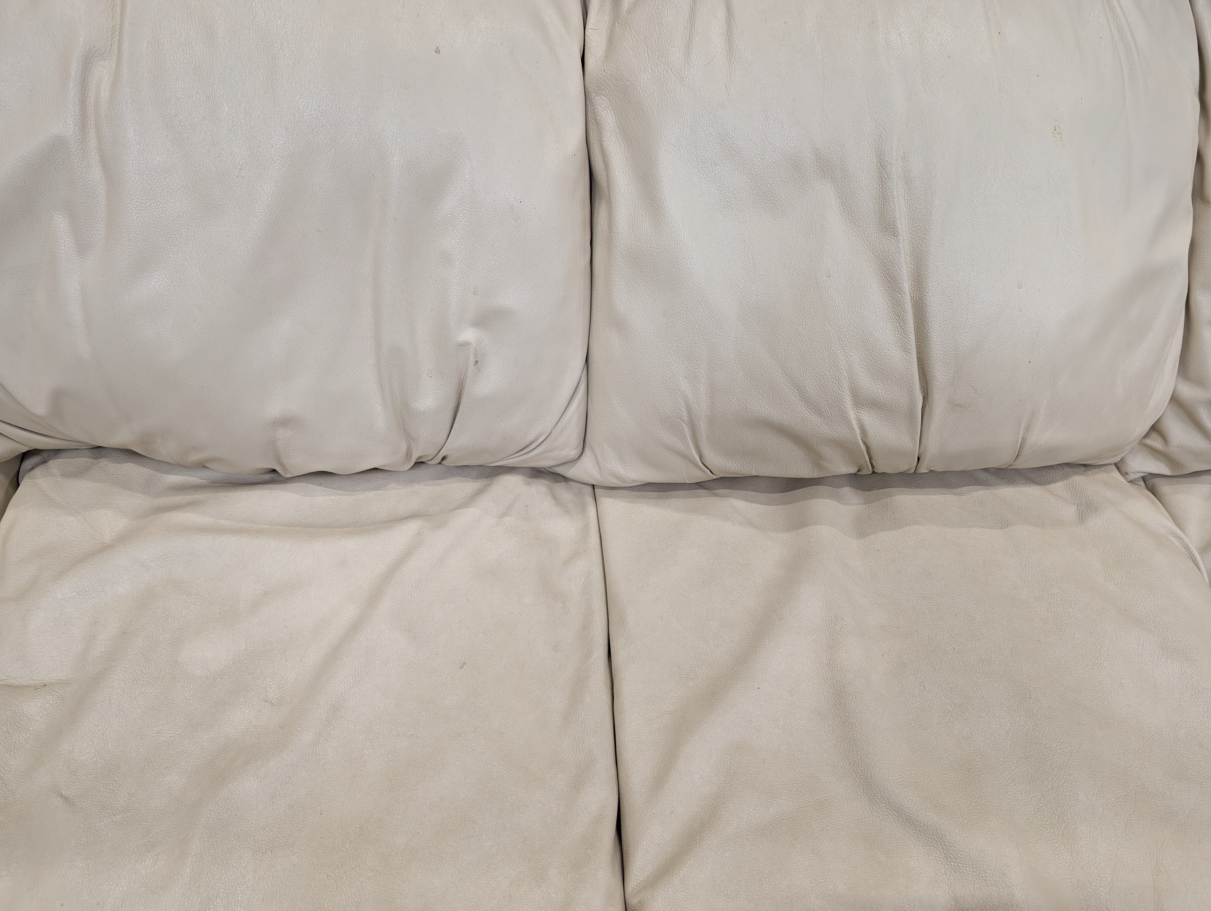 Emerson Leather Cream Sofa