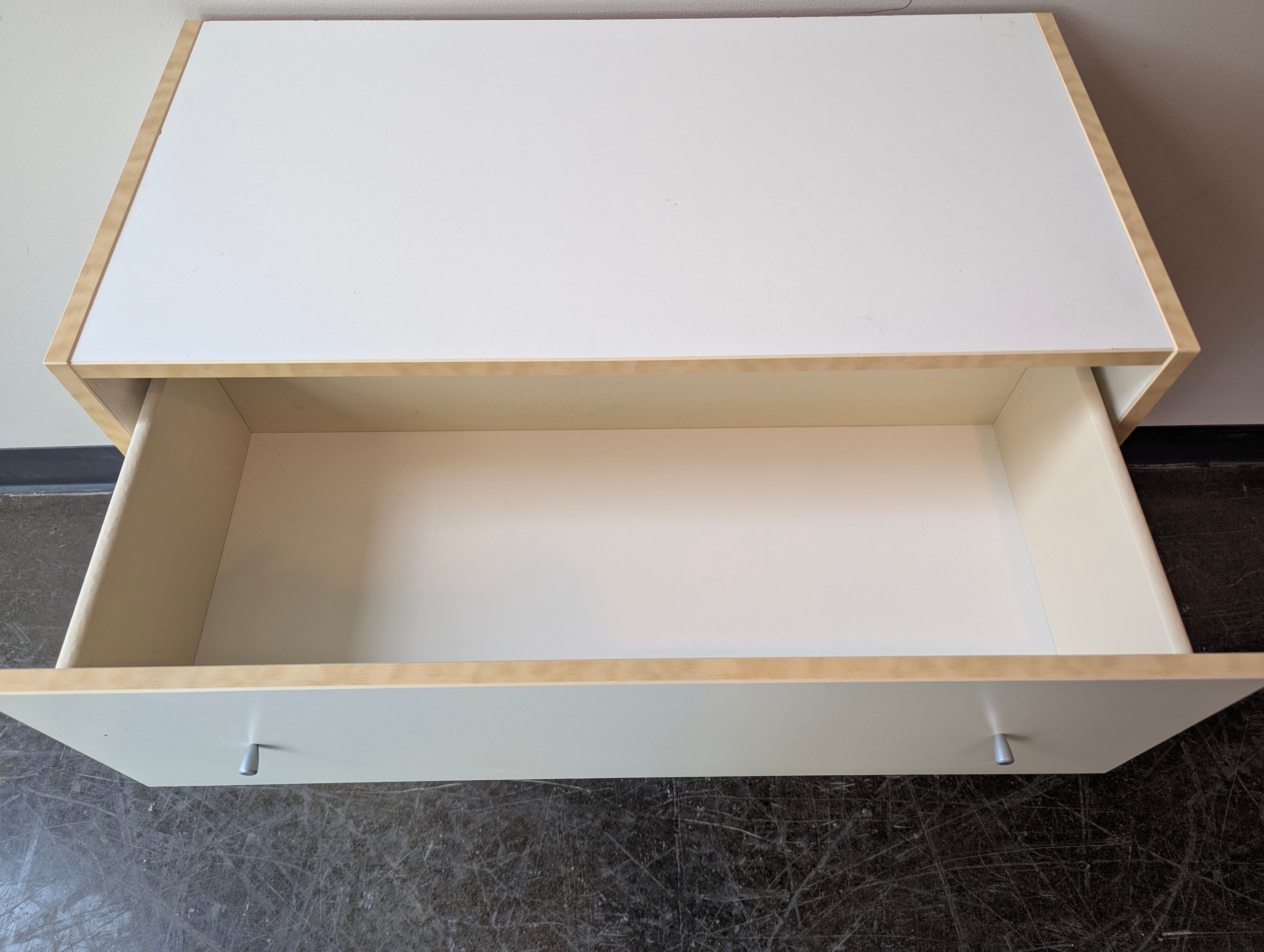 White Three Drawer Dresser