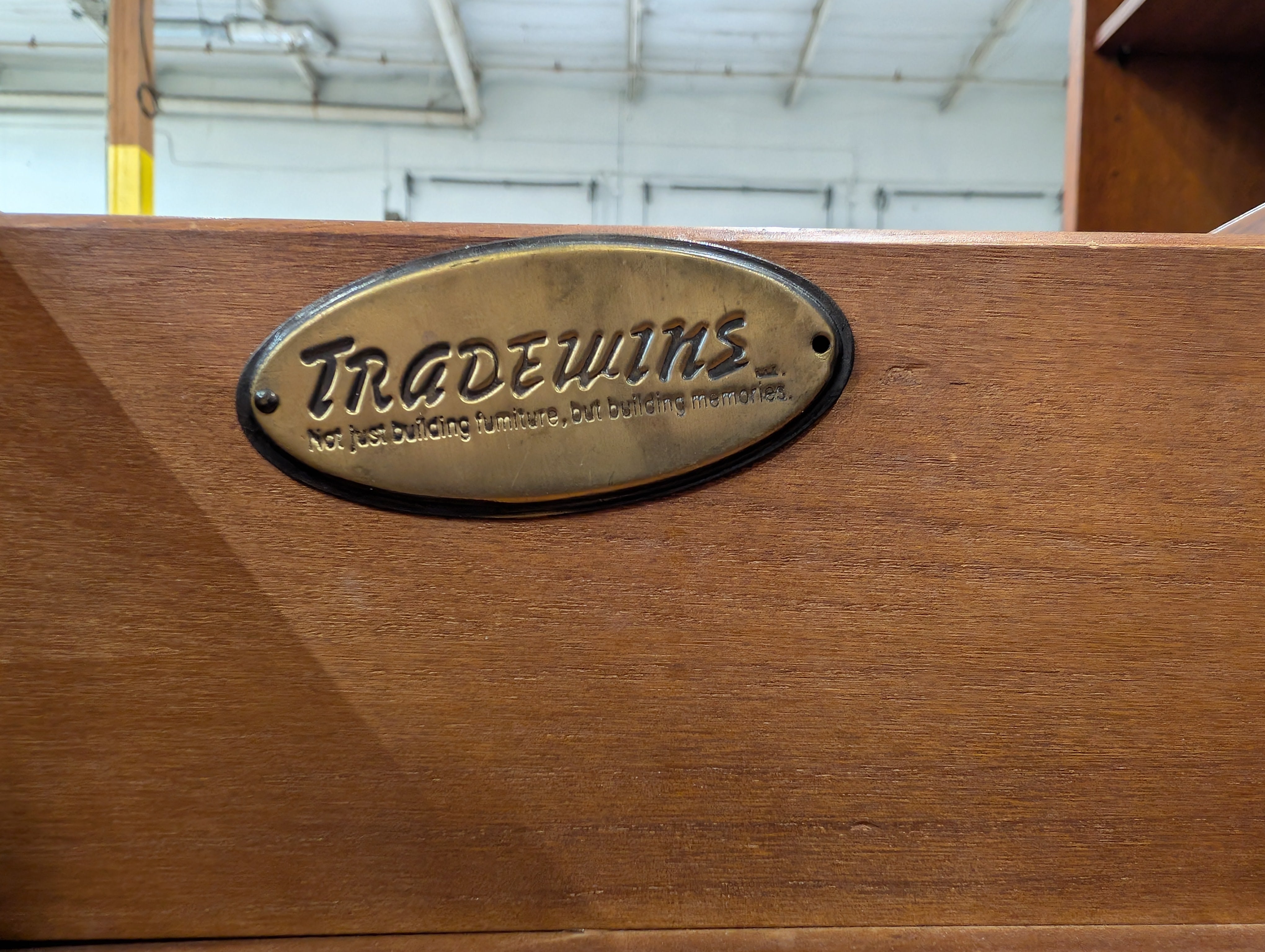 Classic Tradewins Brown Wooden Desk with Hutch