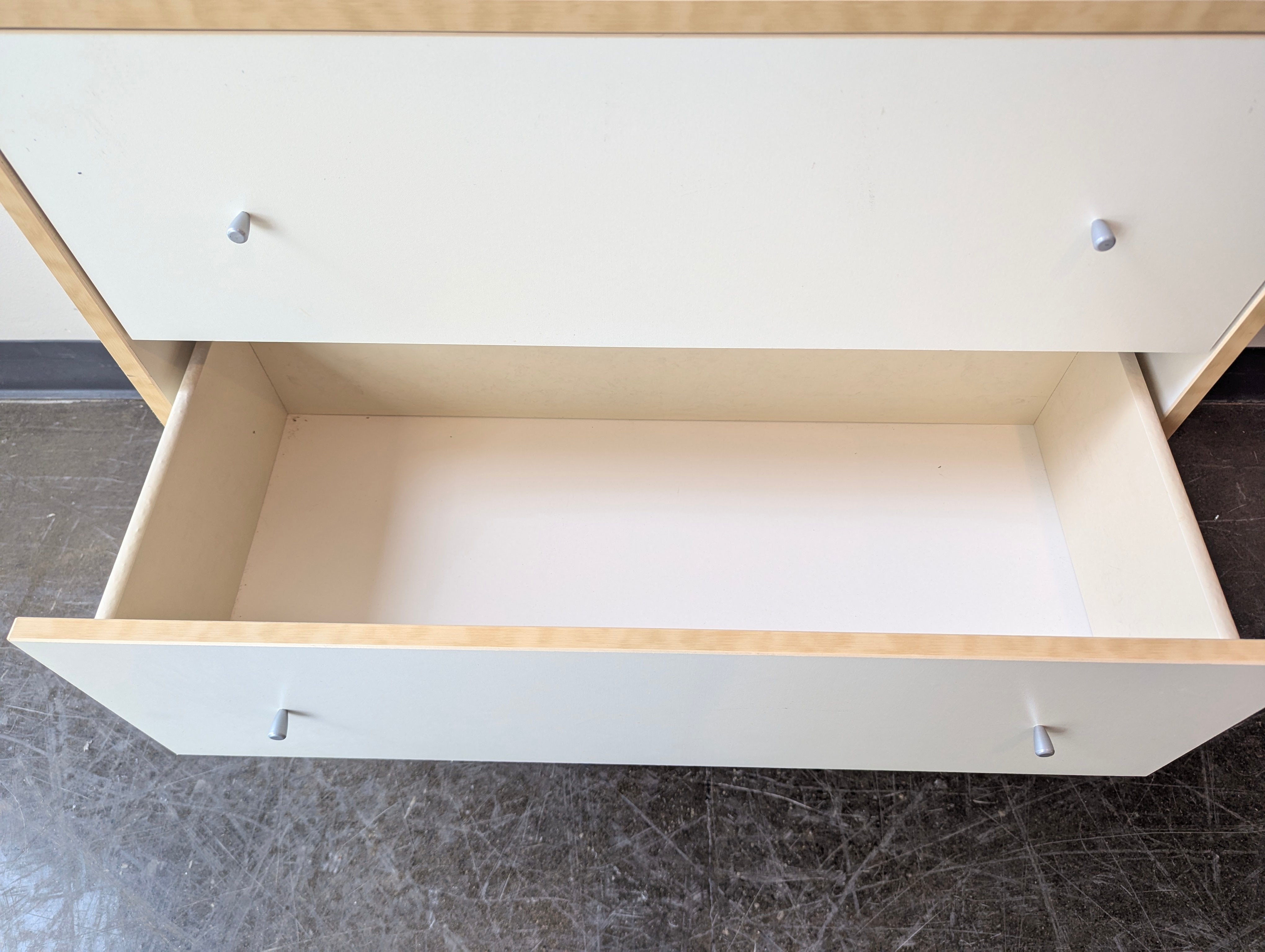 White Three Drawer Dresser