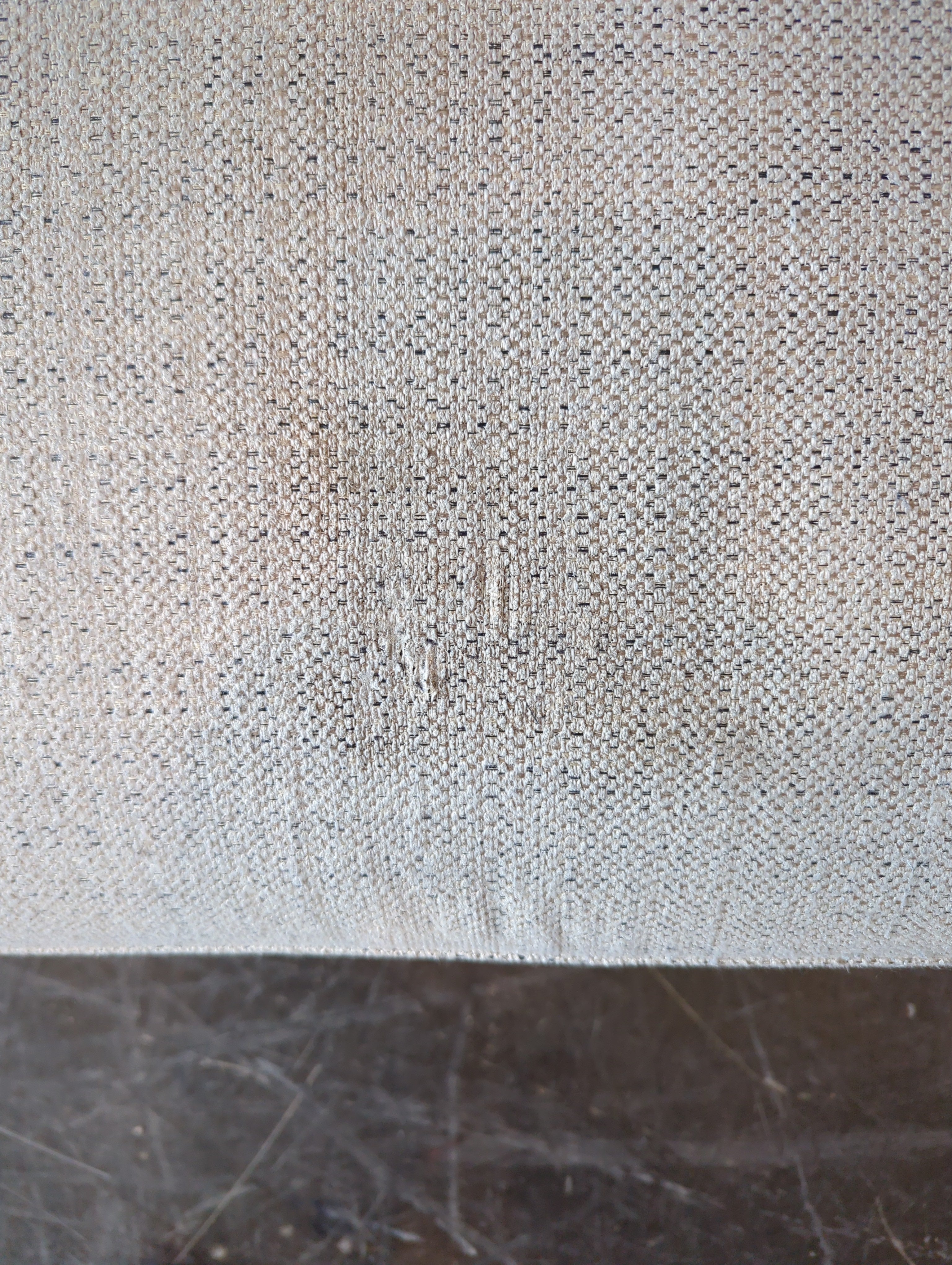 Beautiful Two Piece White Speckled L Shape Section in Good Condition