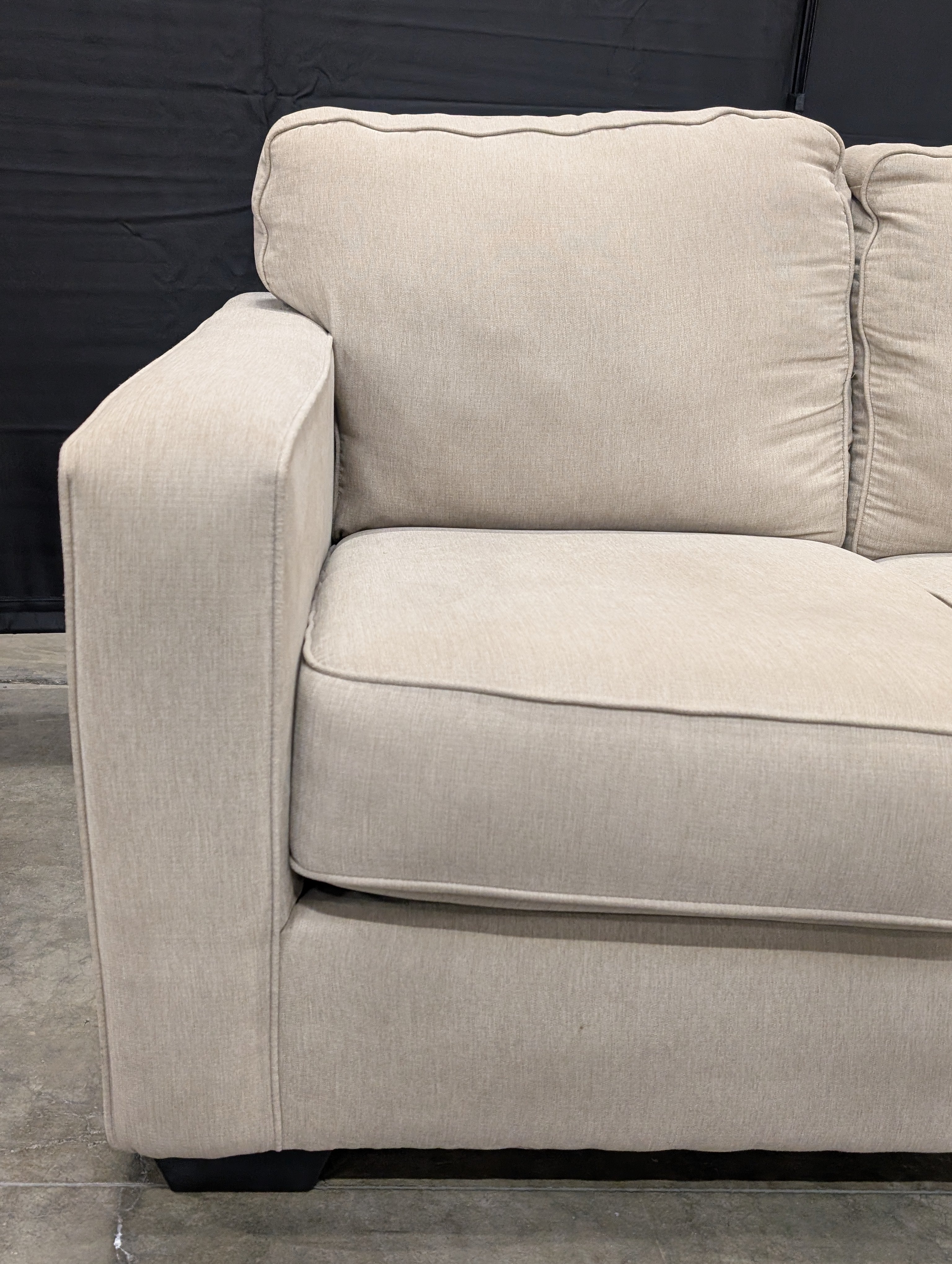 Ashley Furniture Neutral Fabric Two-Seater Sofa
