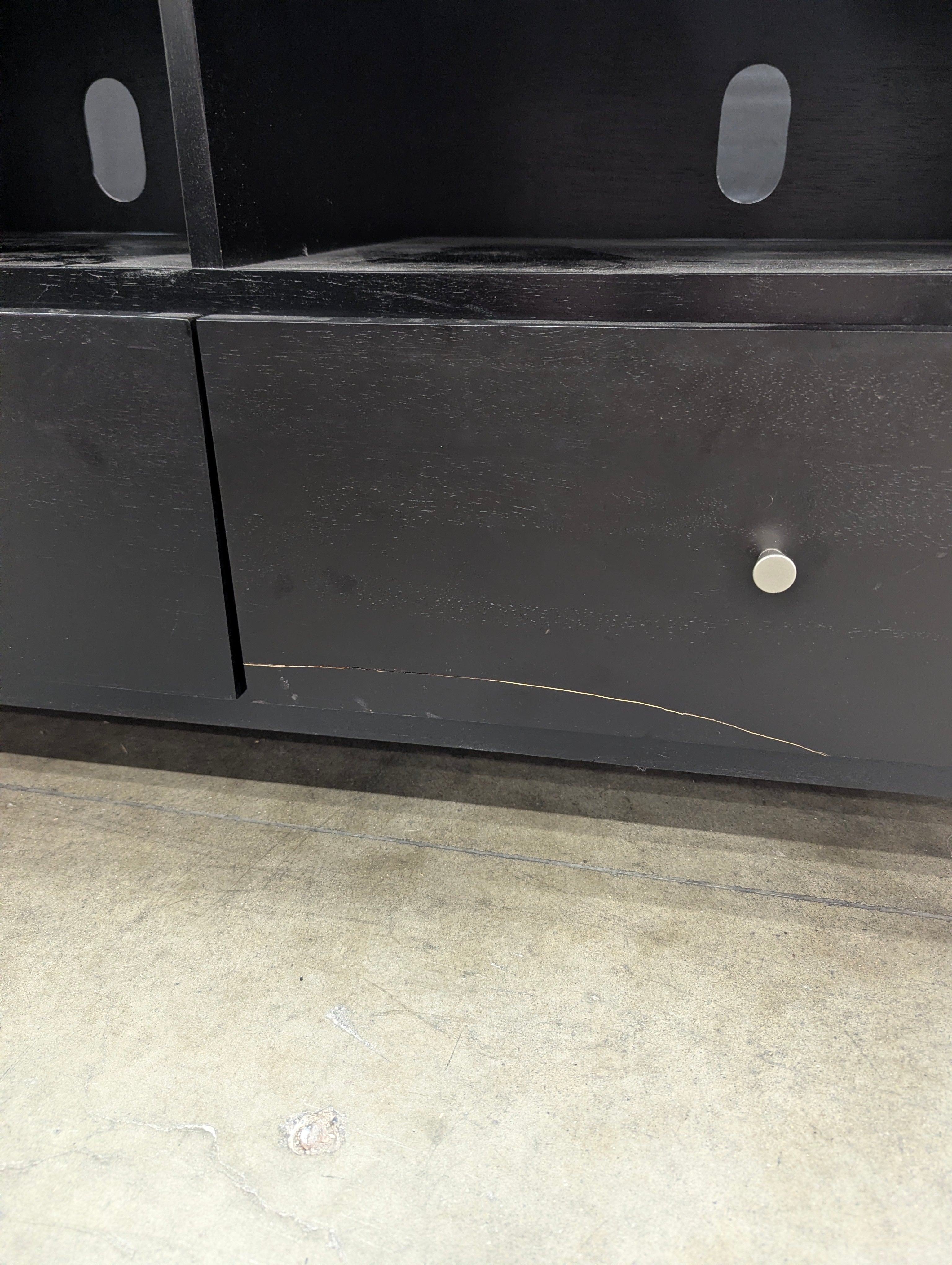 Dark Espresso Finish Media Console with Storage Drawers