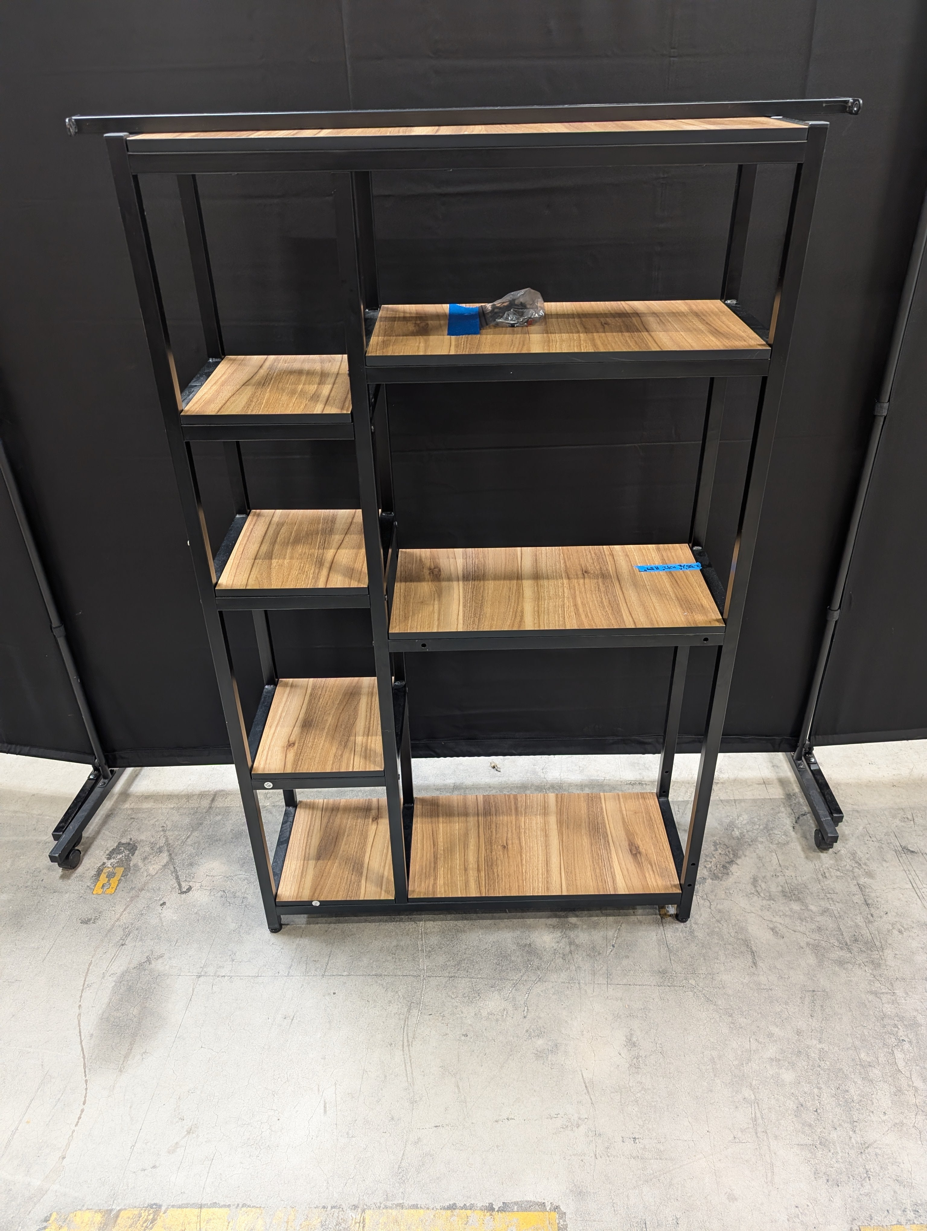 Modern Industrial Geometric Display Shelf