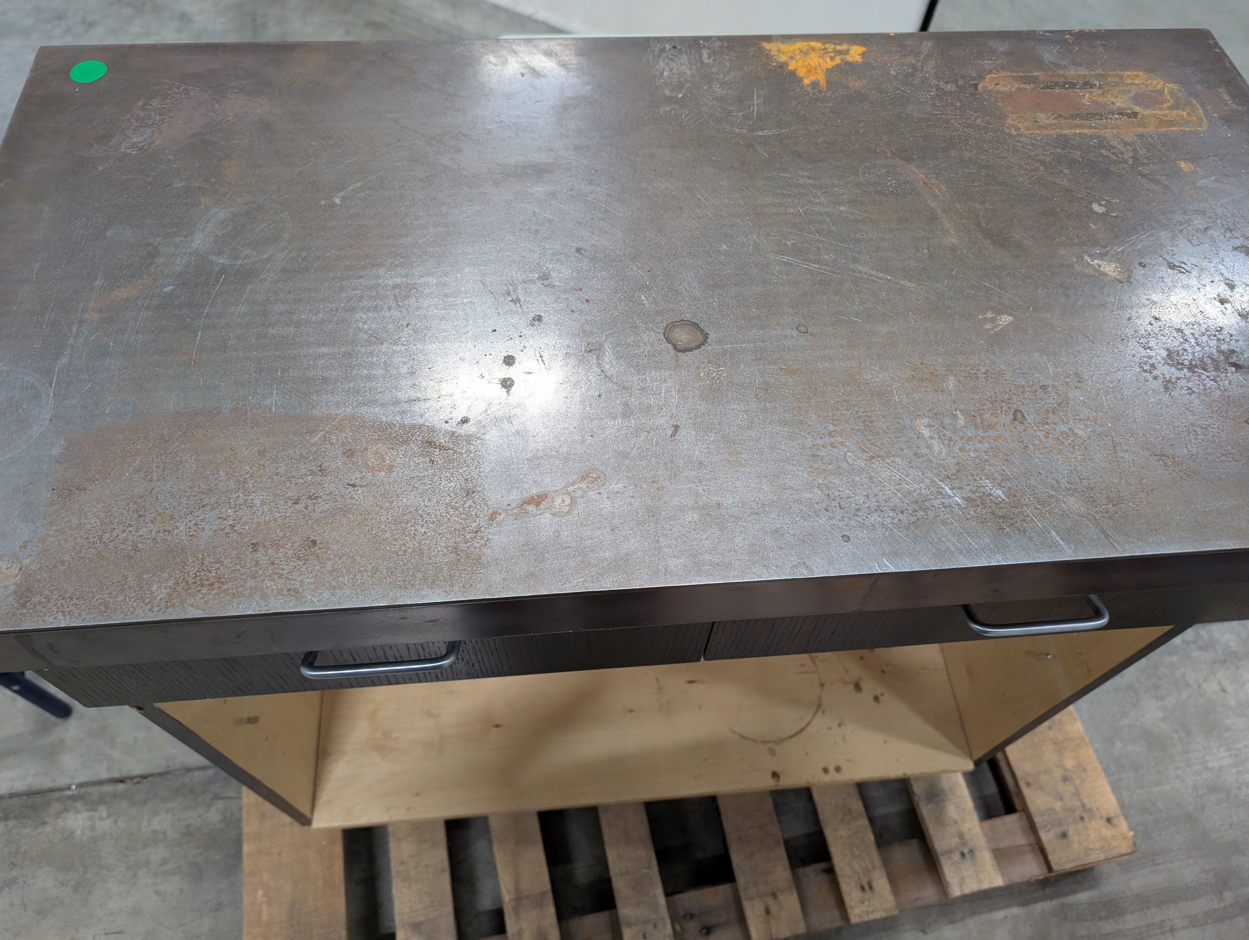 Modern Dark Wood Grain Cabinet Drawer Unit