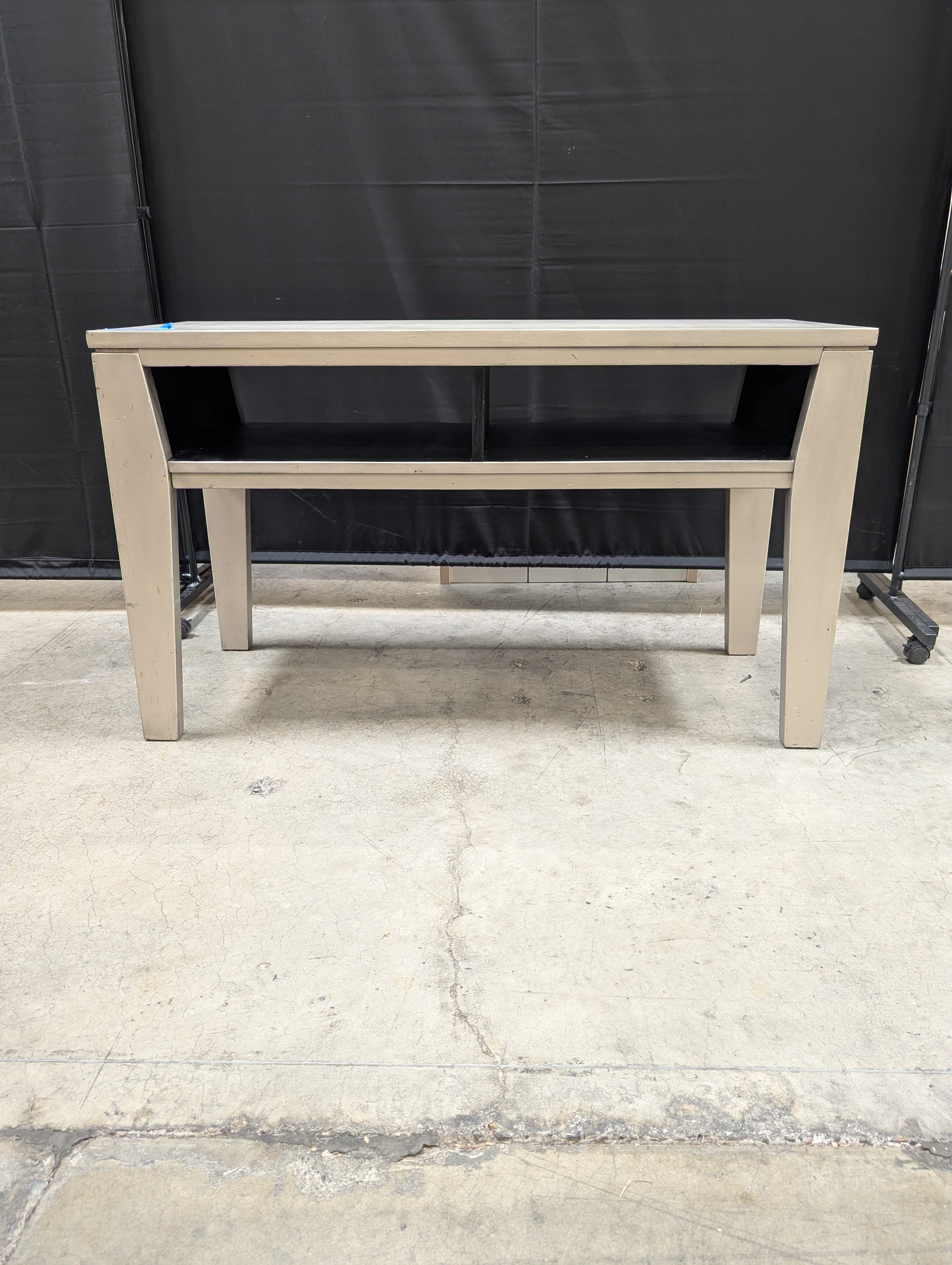 Grey Ashley Furniture Console Table with Open Shelf