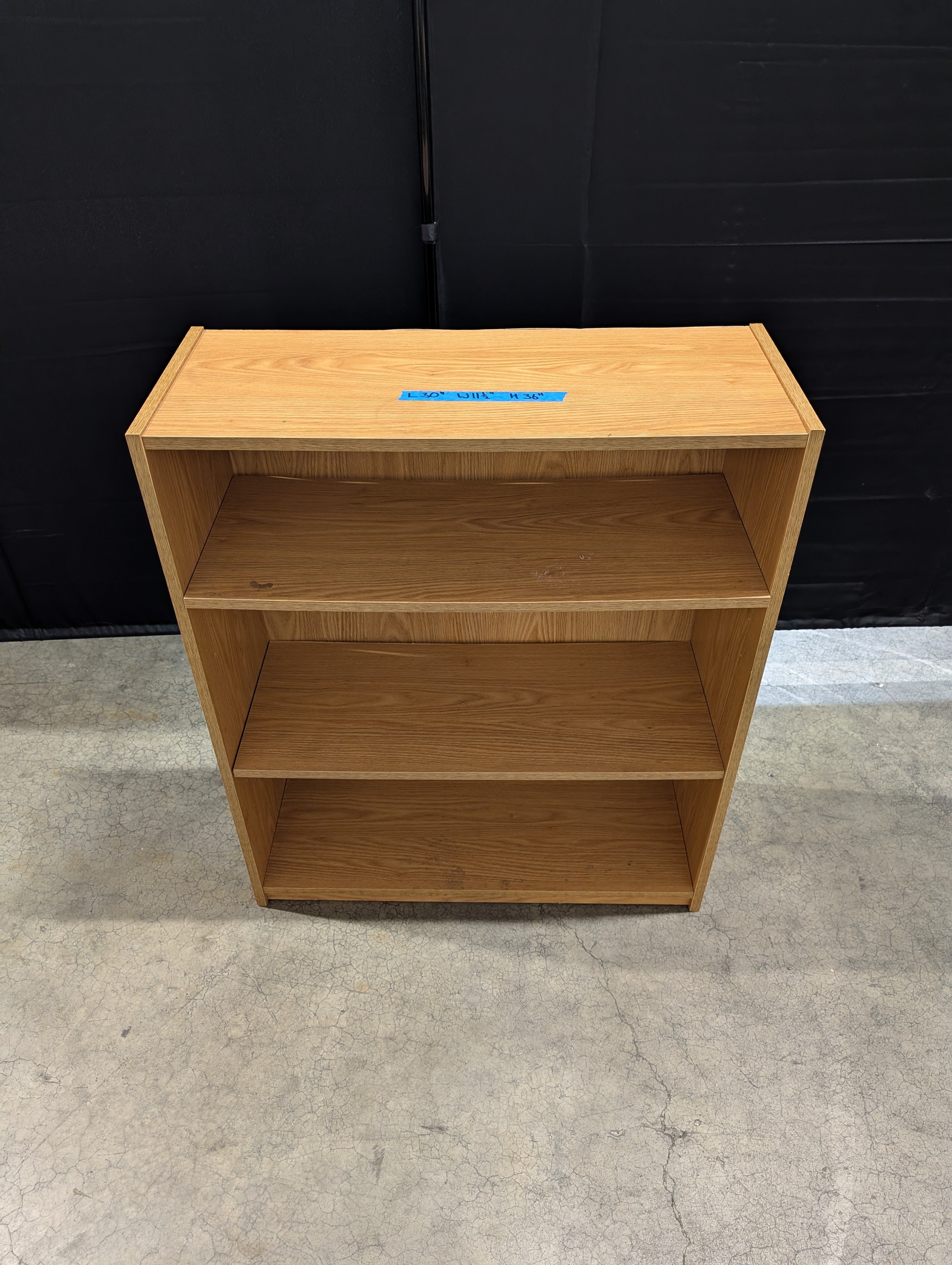 Versatile Light Brown Wood Grain Bookcase Shelving Unit